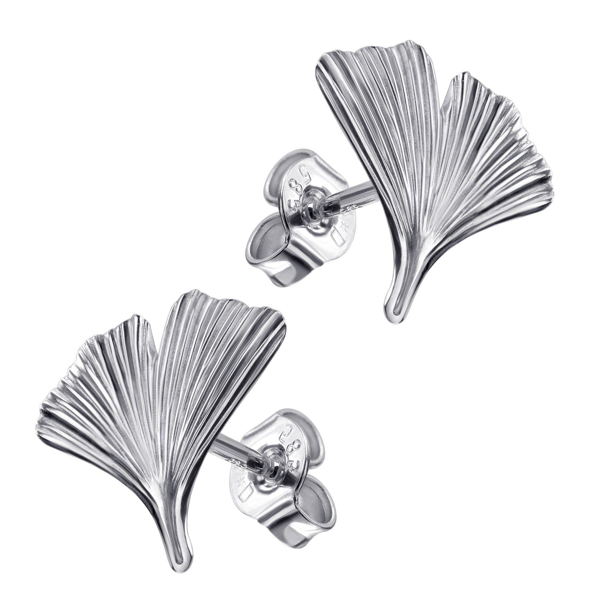 Ohrstecker-Set Ginkgo Ohrstecker Silber