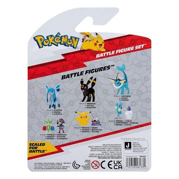 Jazwares Actionfigur Pokémon Battle Figure Set Figuren 3er-Pack Pikachu, Amonitas, Lucario