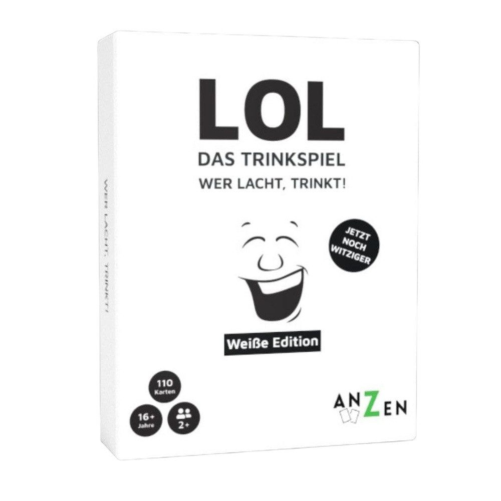Anzen Freizeittasche Das Trinkspiel LOL Wer lacht, trinkt! Weiße Edition