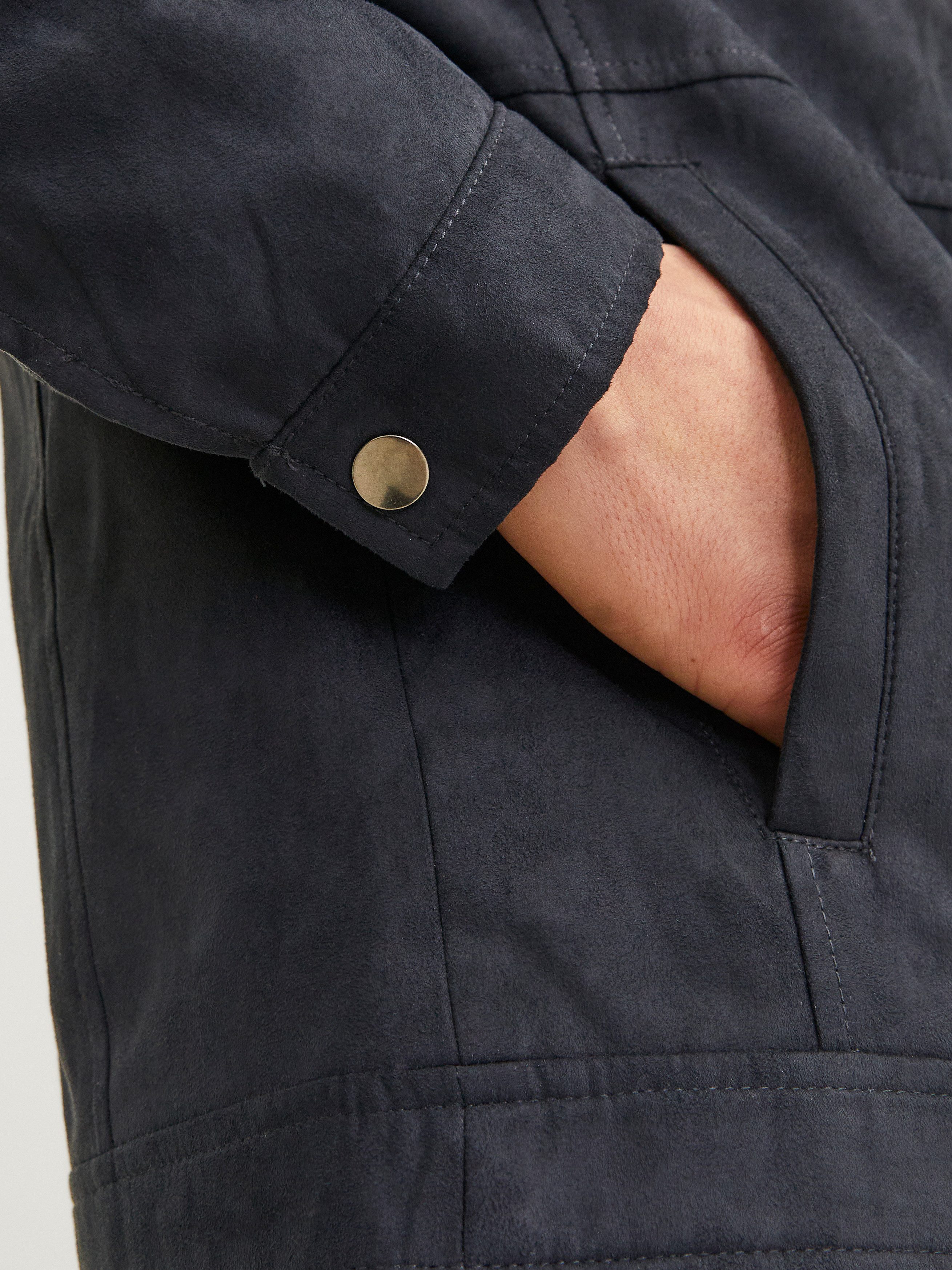 Jack & Jones Bikerjacke JJEDYLAN mit wasserabweisender Funktion unifarben, modisch, regular fit, Polyester