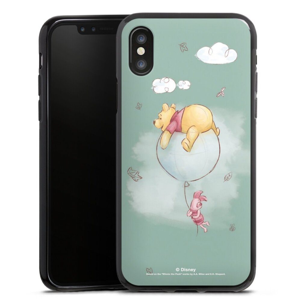 DeinDesign Handyhülle Winnie Puuh Disney Bär Uncheered by a Balloon, Apple iPhone X Silikon Hülle Bumper Case Handy Schutzhülle