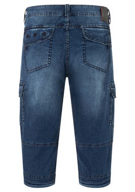 TIMEZONE Jeansshorts Shorts 3/4 Denim Pants loose Fit Mid Waist Jeansshorts 7312 in Blau-2