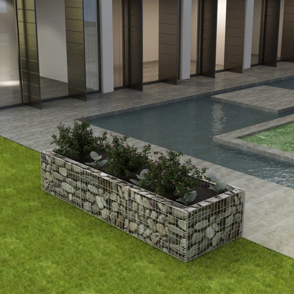 Thumbnail - furnicato Hochbeet Gabionen-Stahl 270×90×50 cm