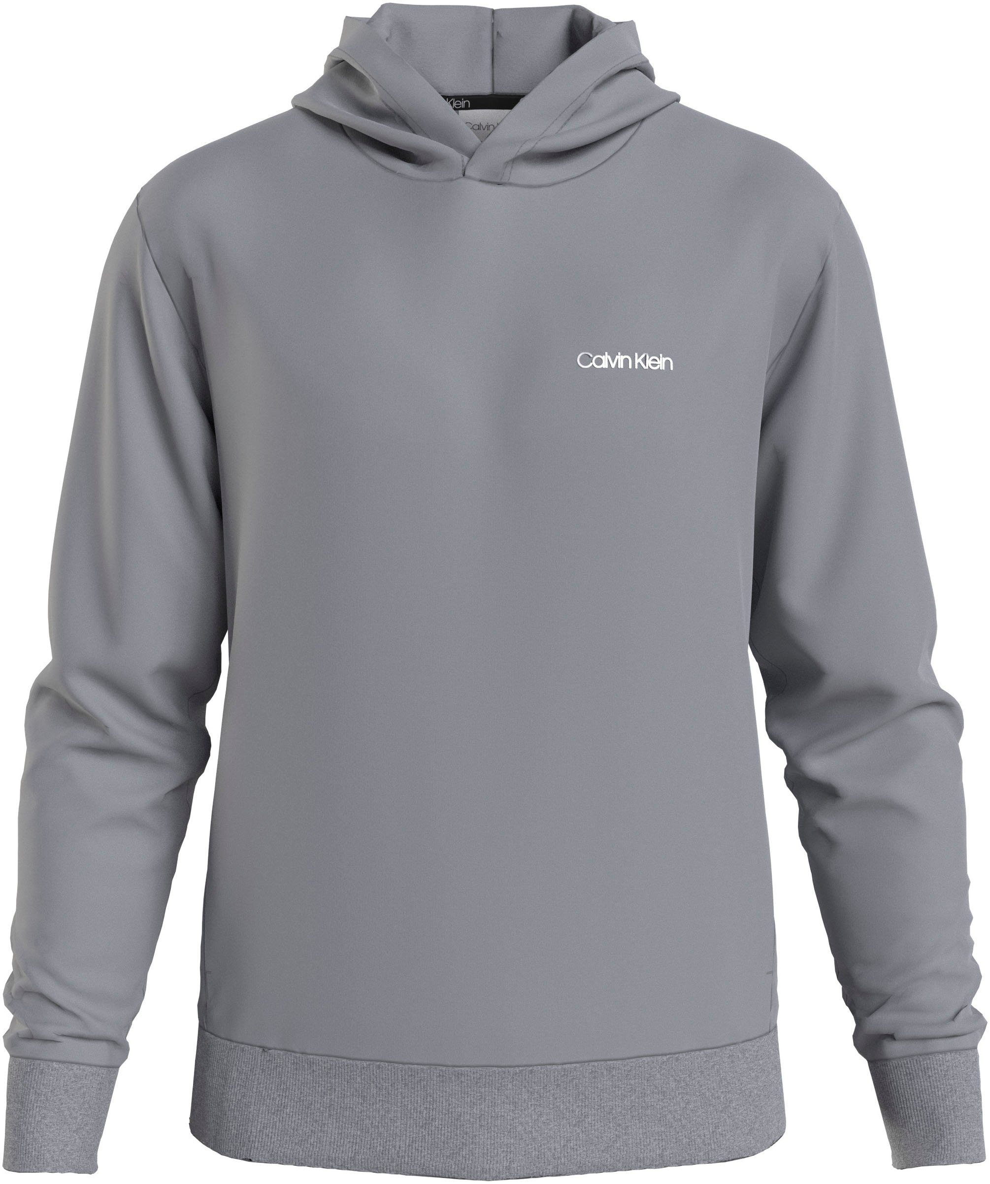 Calvin Klein Kapuzensweatshirt MICRO LOGO HOODIE Silver Sconce