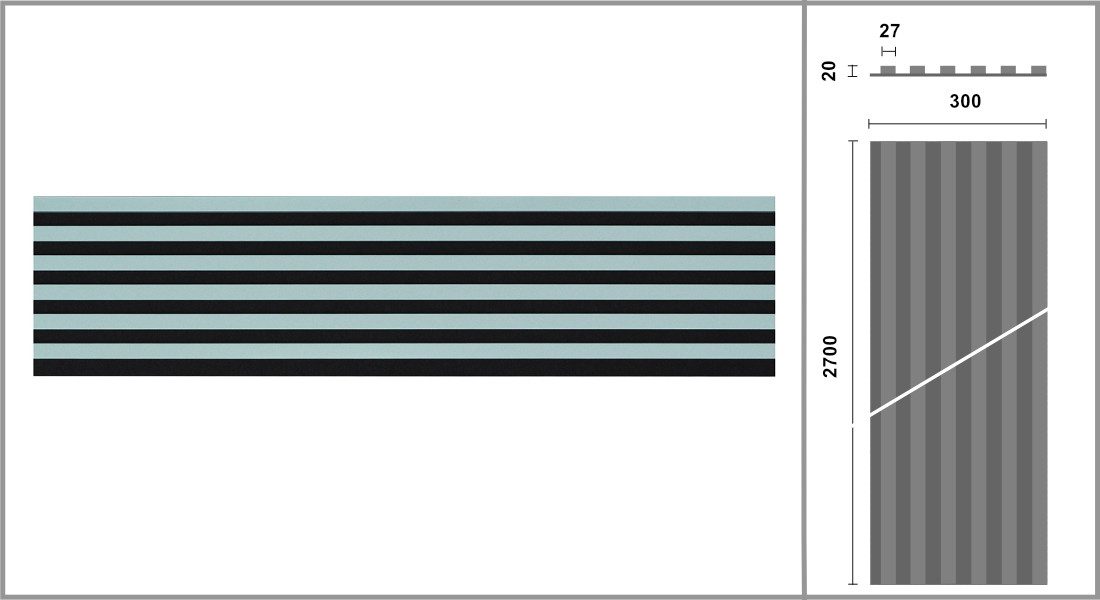 marbet design Wandpaneel, (Lamellenwand Woodline 270x30cm günstig online kaufen