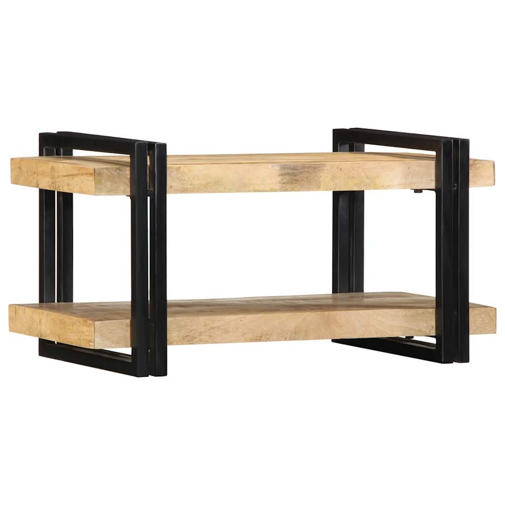 vidaXL Wandregal Wandregal 70x33x35 cm Raues Massivholz, 1-tlg.