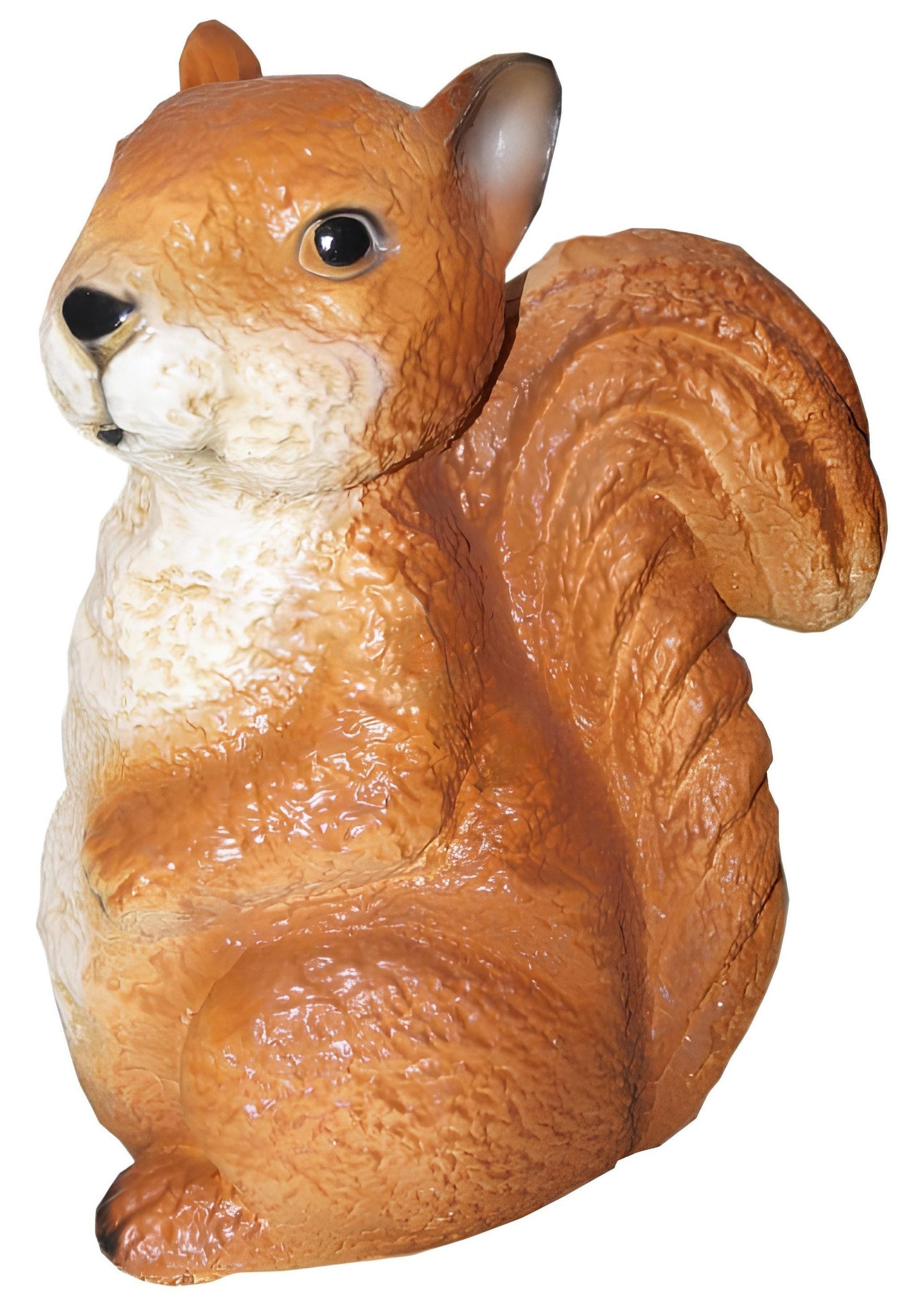 Xlmoebel Tierfigur Eichhörnchen Gartenfigur aus wetterfestem Polyresin (Eichhörnchen Material: Kunststoff 33 x 23 cm Höhe), Hergestellt in Europa