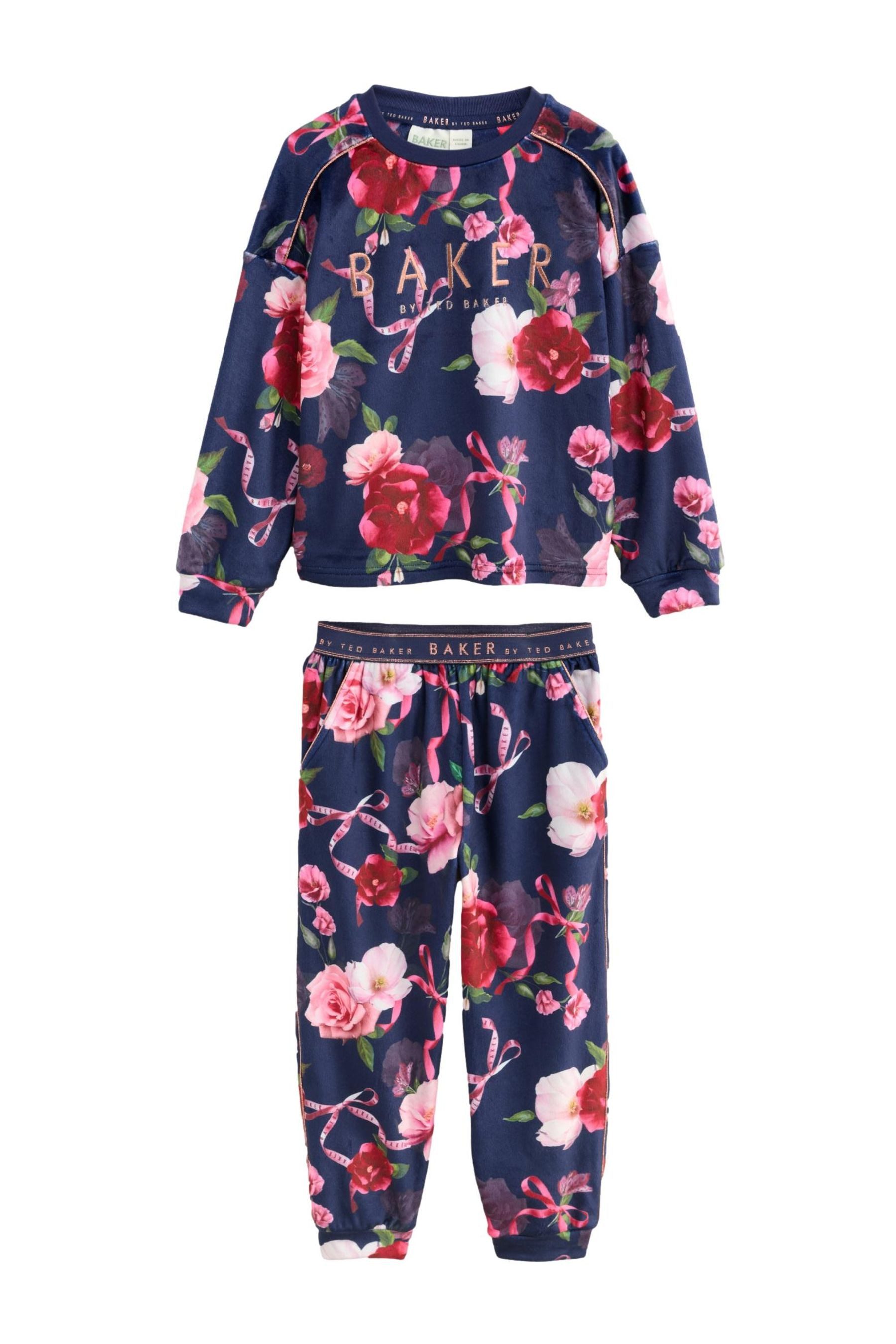 Baker by Ted Baker Pyjama Baker by Ted Baker Fleece-Schlafanzug, 2er-Set (2 tlg)