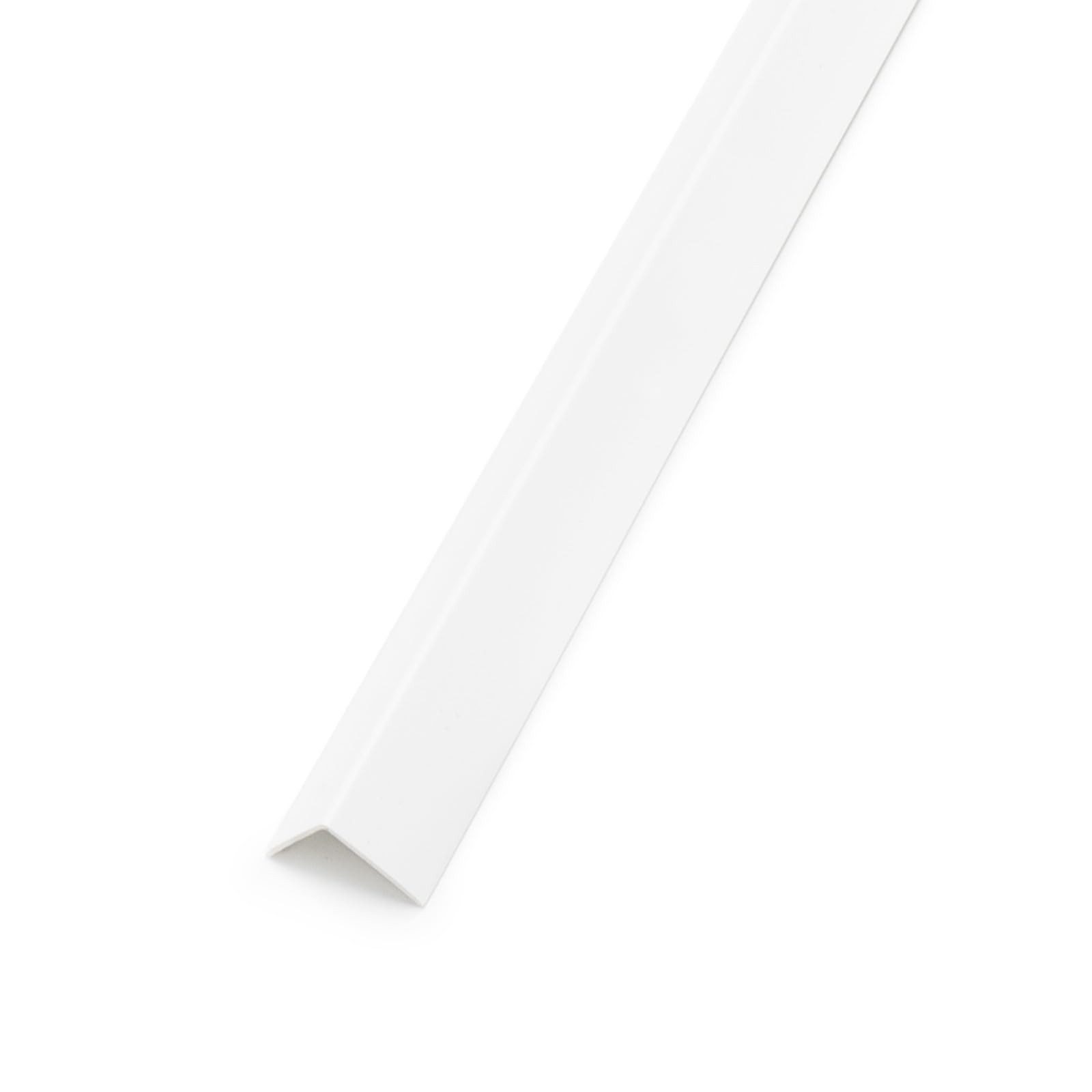 DQ-PP Winkelprofil DQ-PP WINKELPROFIL, 5m (5x1m), 10x10mm-40x40mm, PVC, Eckprofil, L Profil, Kunststoff Winkelleiste,Außenecke Kantenschutz Wand