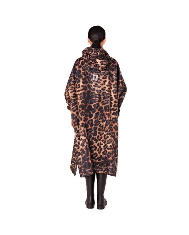 Rainkiss Poncho Dark Leopard Poncho
