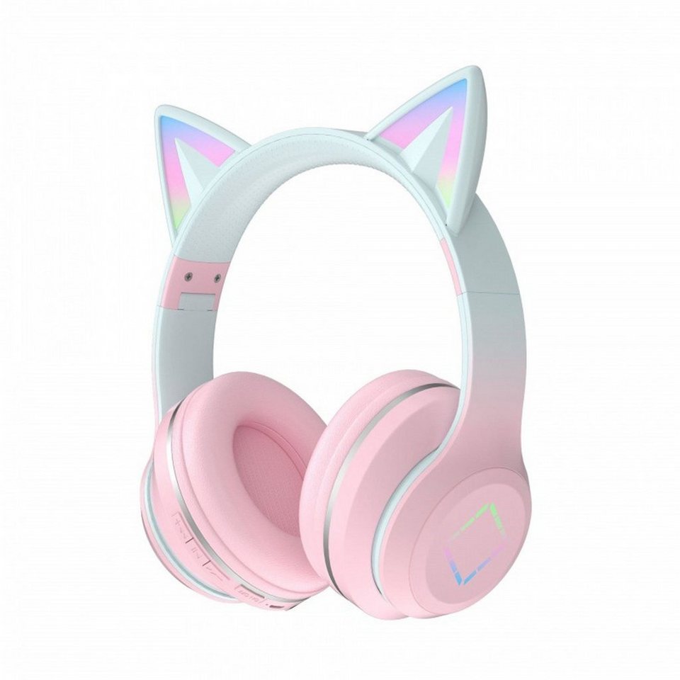 Diida Bluetooth-Headset, wettbewerbsfähiges Gaming-Headset LED Licht,  Kinder-Kopfhörer (Over-Ear, Noise-Cancelling)
