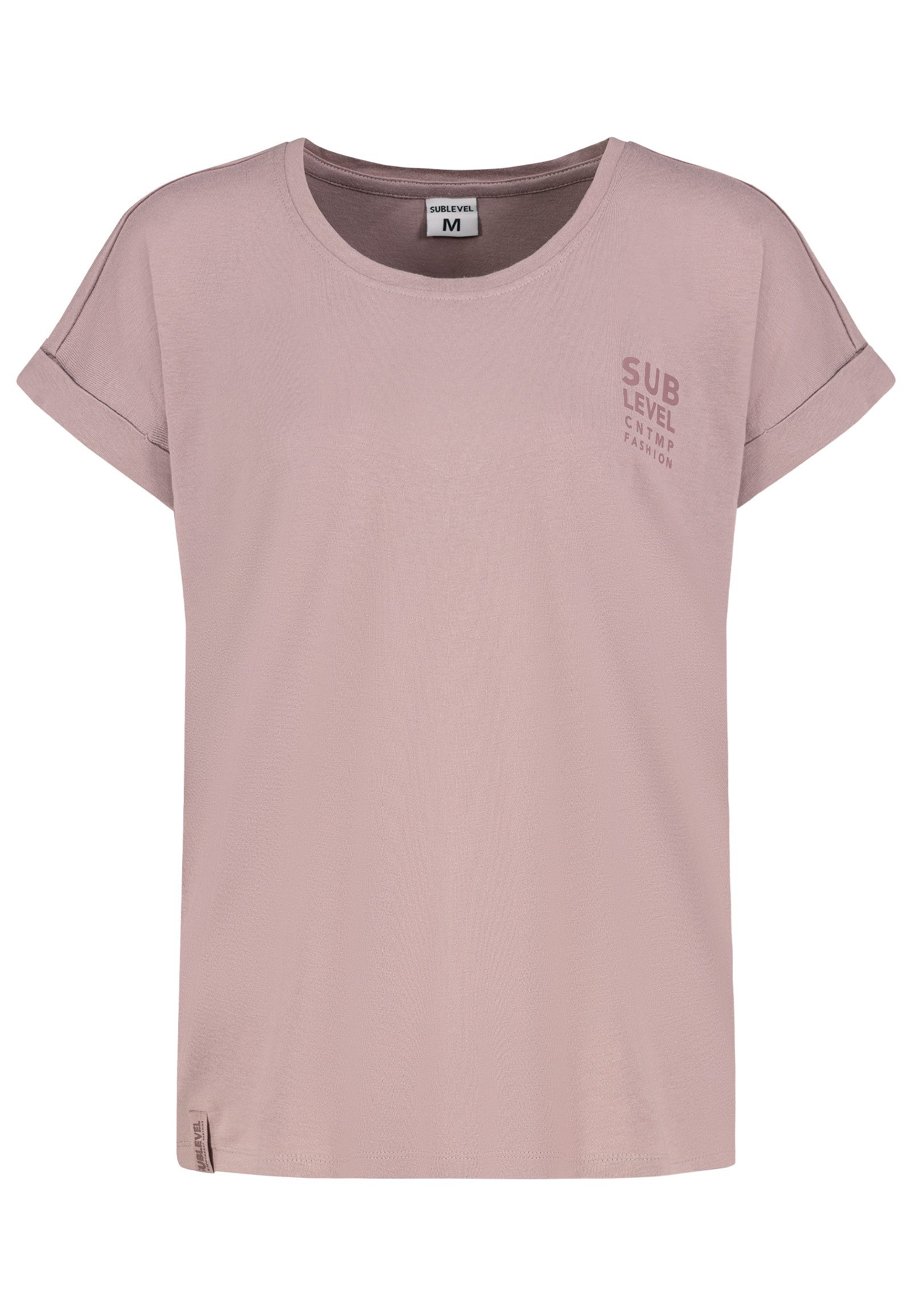 SUBLEVEL T-Shirt Modernes Kurzarmdesign mit subtilen günstig online kaufen