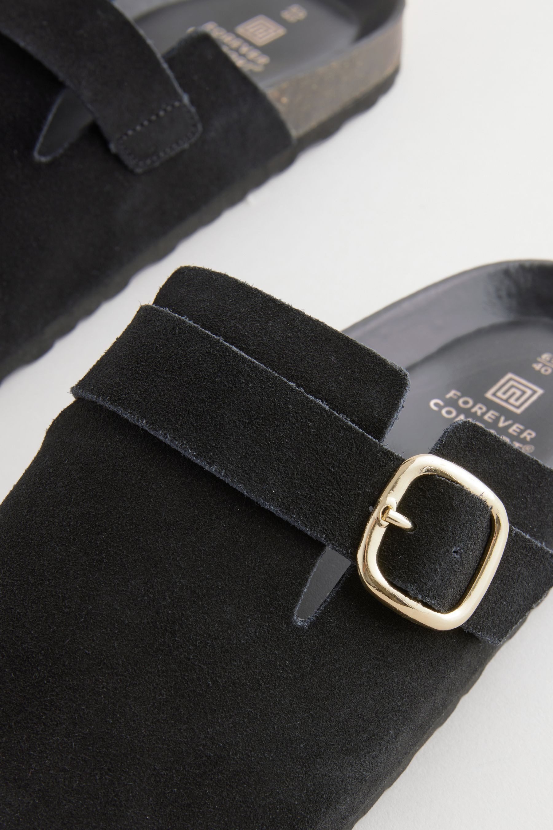 Next Forever Comfort® Leder-Clogs mit Fußbett Clog (1-tlg)