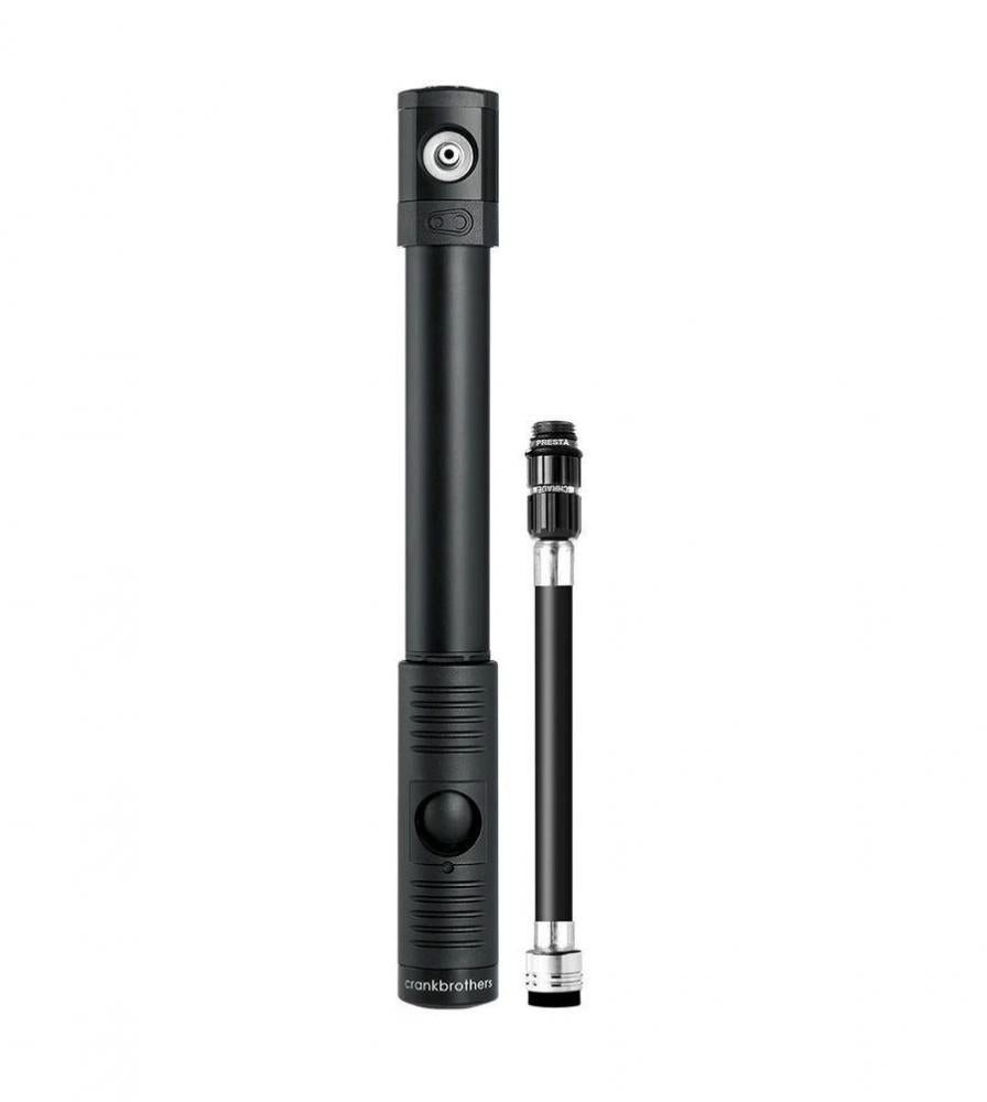 crankbrothers Fahrradpumpe Crankbrothers Klic HP Handpumpe inkl. Rahmenhalter Midnight Edition sc