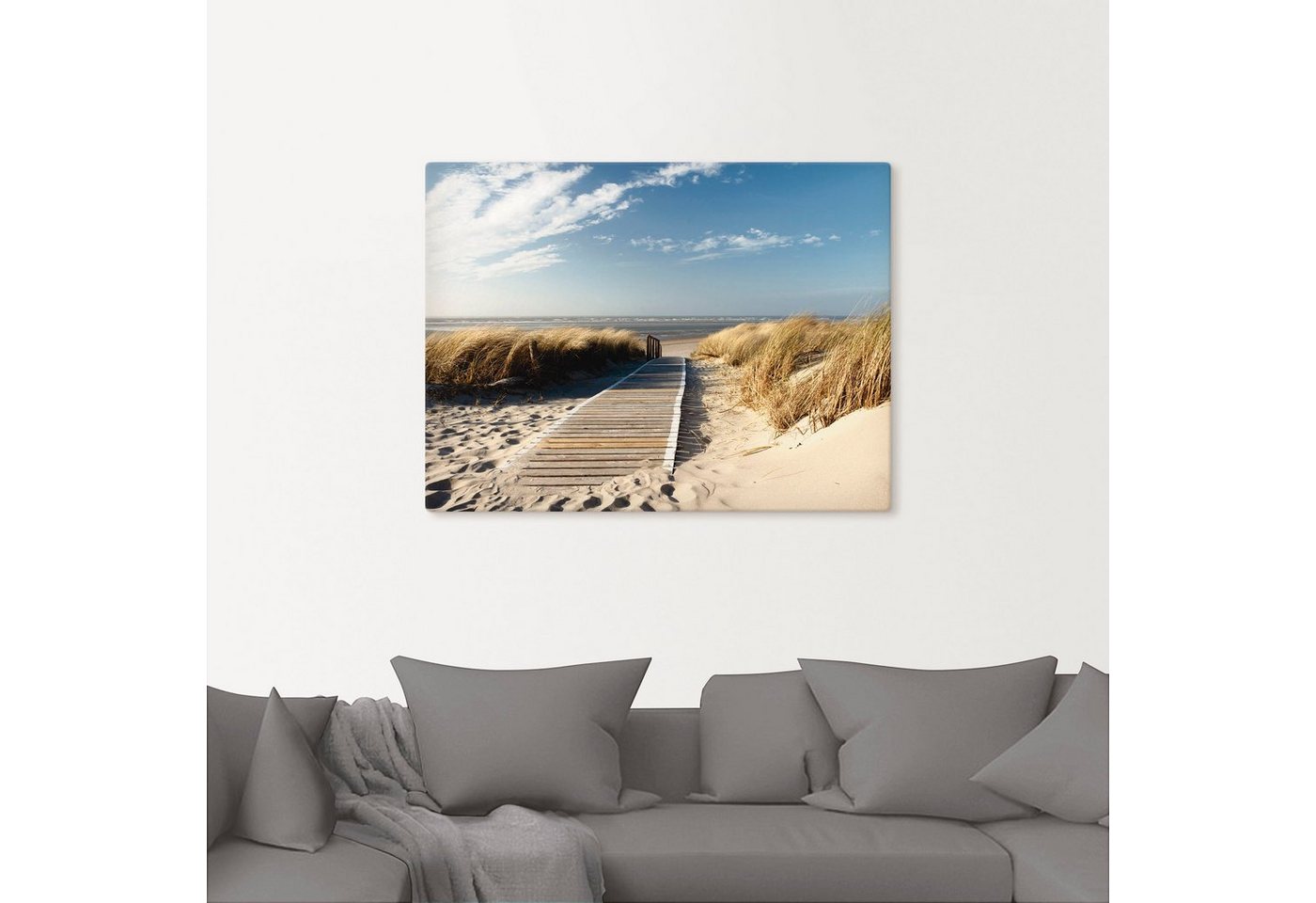Artland Wandbild »Nordseestrand auf Langeoog - Steg«, Strand (1 Stück)-kaufen