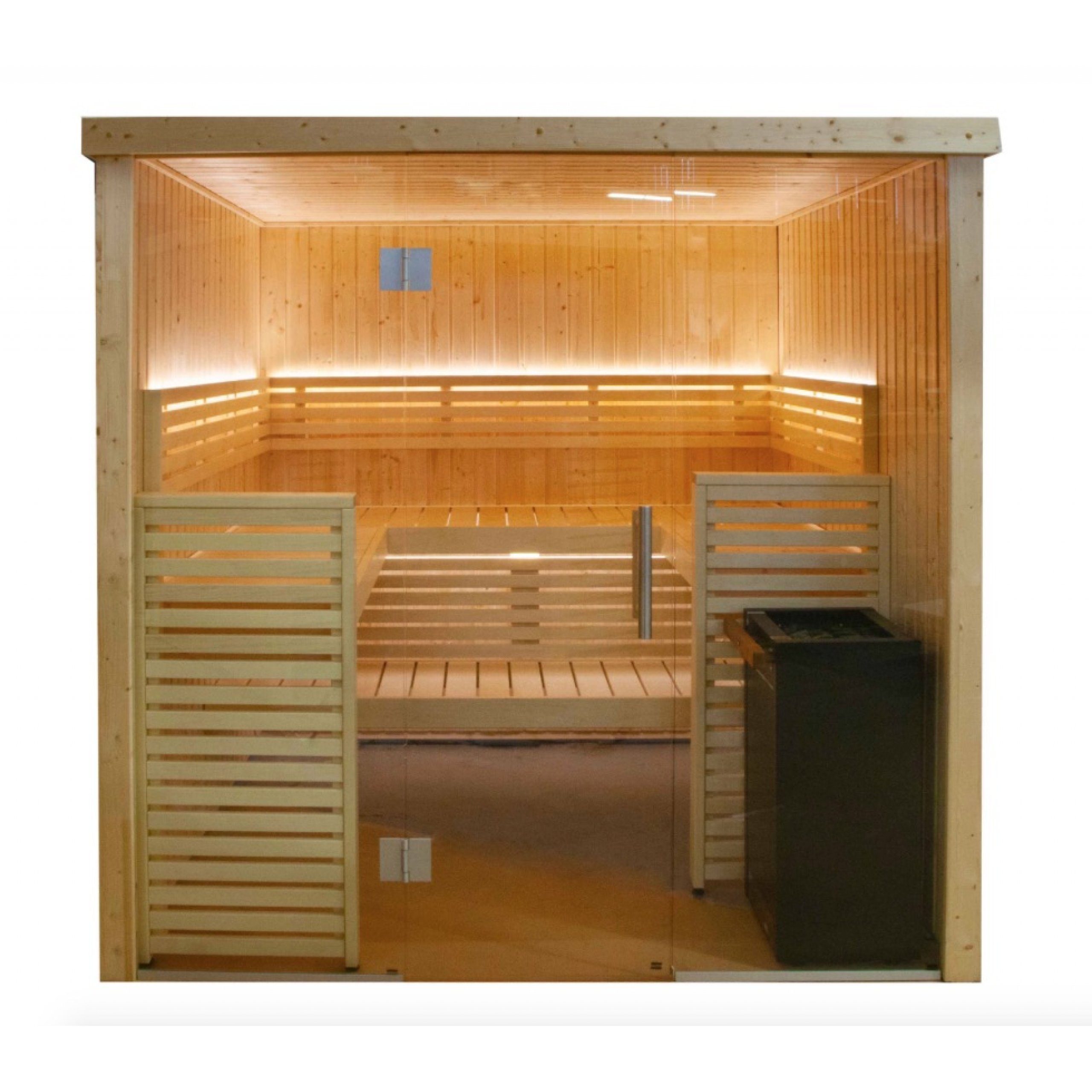 Thumbnail - HARVIA Sauna Harvia Variant View Large Sauna Saunakabine aus Fichte ca. 206 x 203