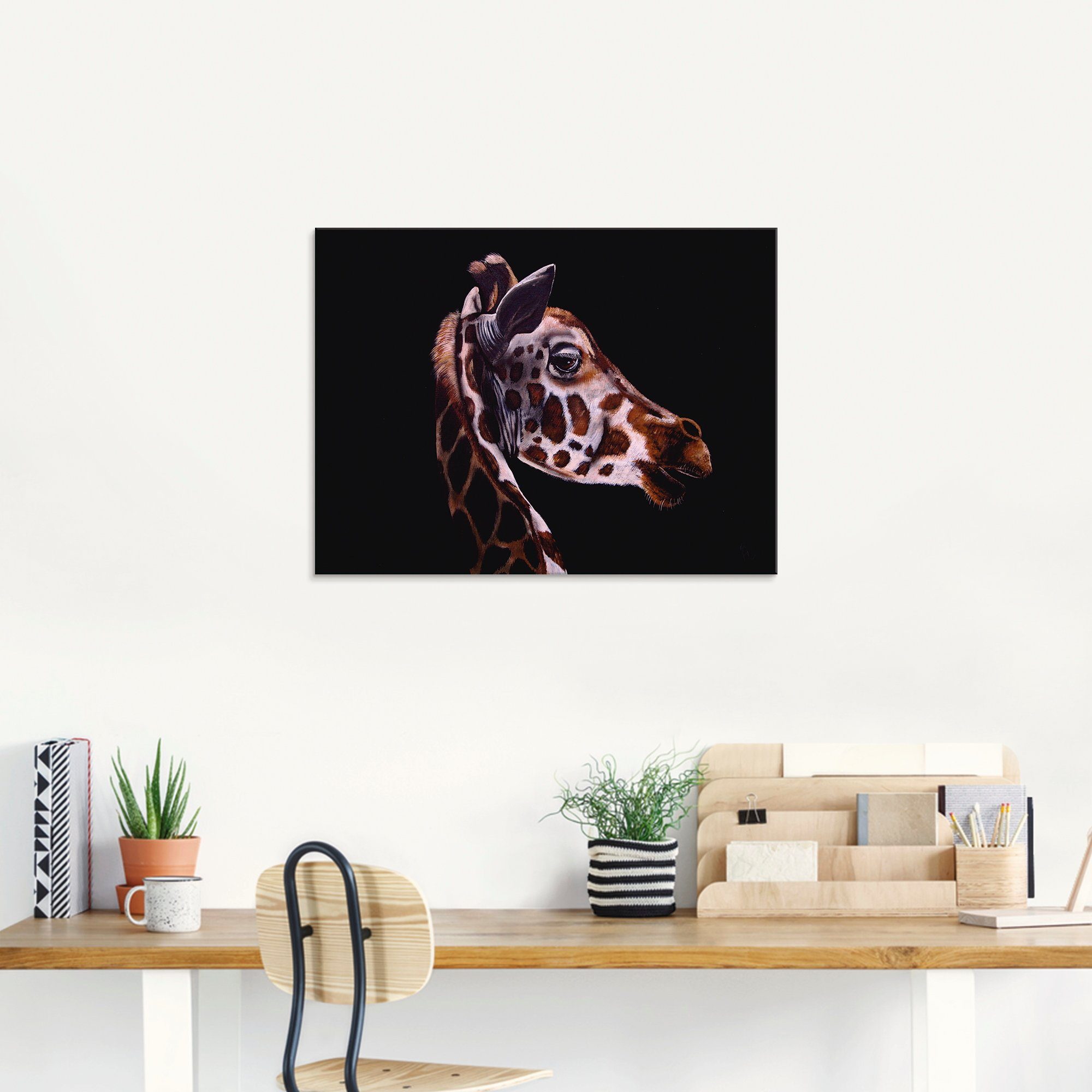 Artland Glasbild »Giraffen Portrait«, Wildtiere (1 Stück)-kaufen