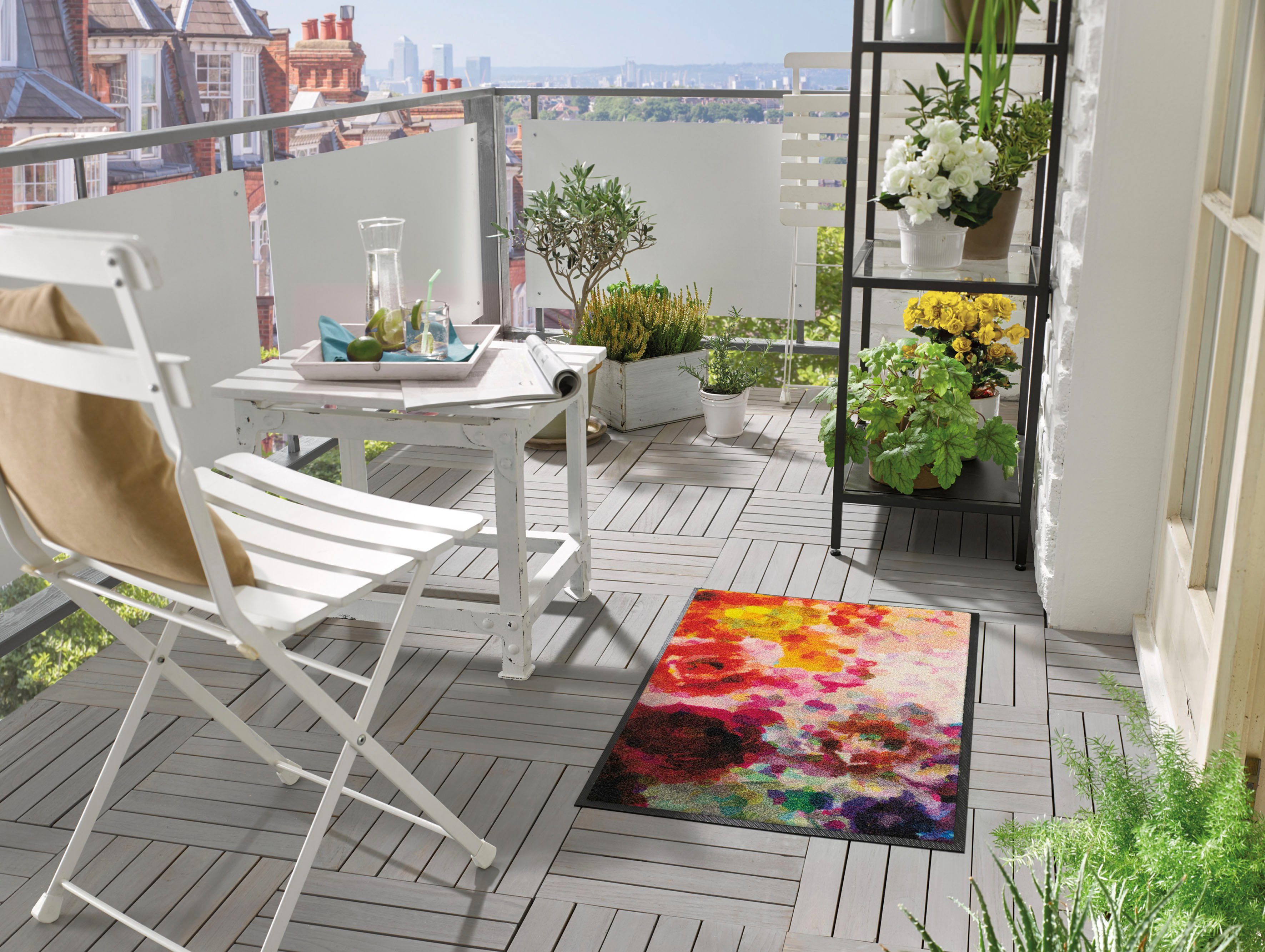 wash+dry by Kleen-Tex Fußmatte Colour Blast, rechteckig, Höhe: 7 mm günstig online kaufen