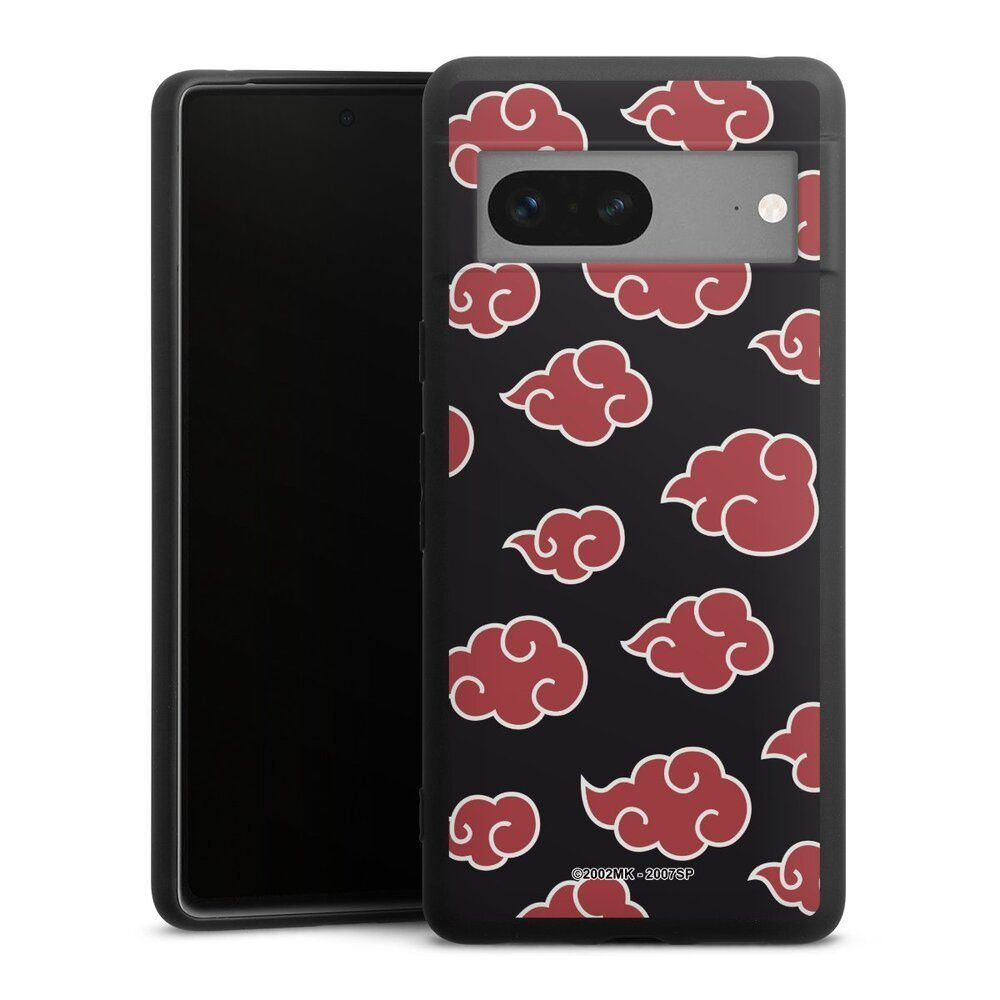 DeinDesign Handyhülle Offizielles Lizenzprodukt Naruto Shippuden Akatsuki Akatsuki Pattern, Google Pixel 7 Silikon Hülle Premium Case Handy Schutzhülle