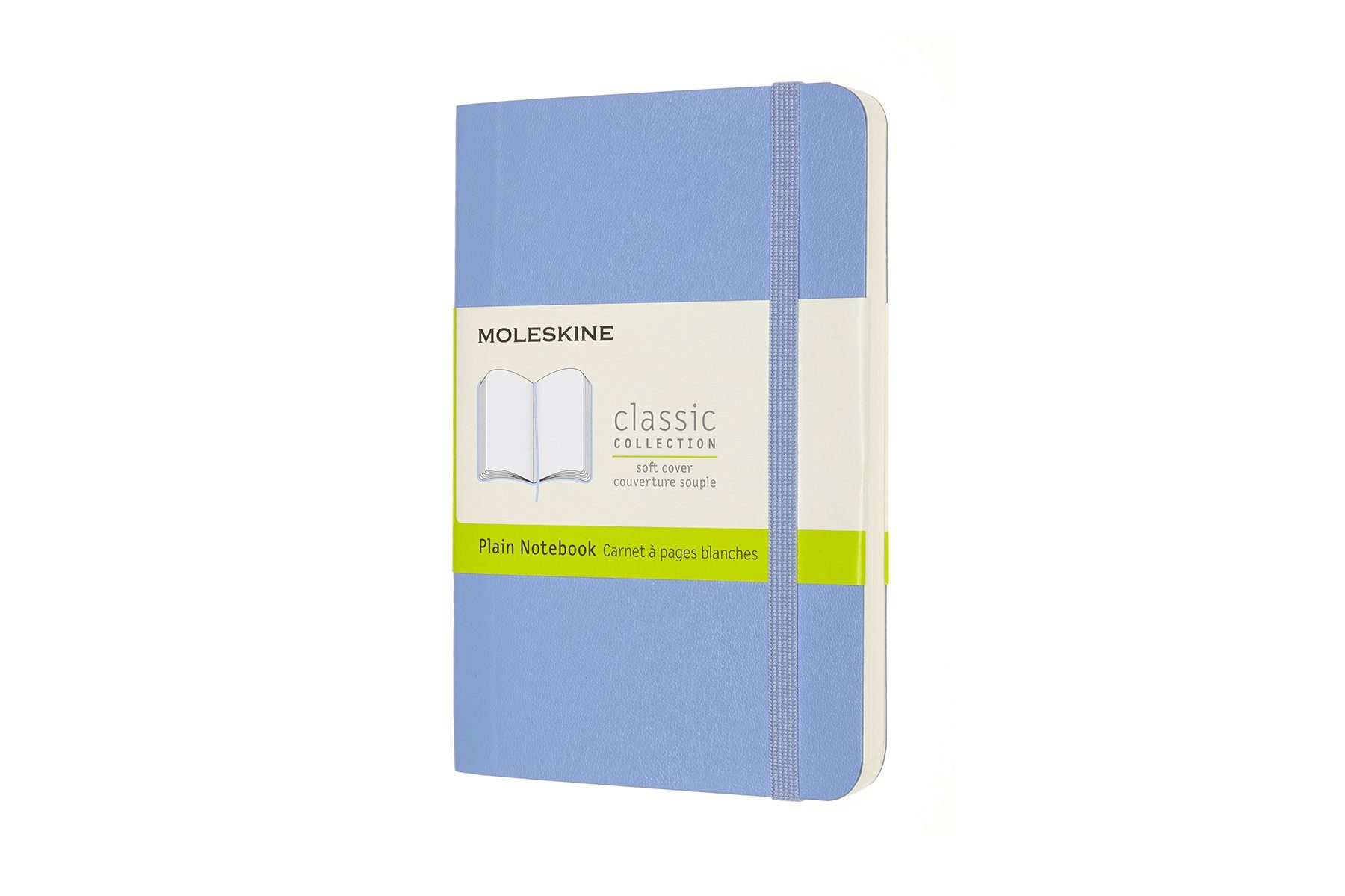 MOLESKINE Notizbuch, Classic Collection - Soft Cover - P/A6 Pocket (9x14) - mit weichem Einband - 70g-Papier Hortensien Blau