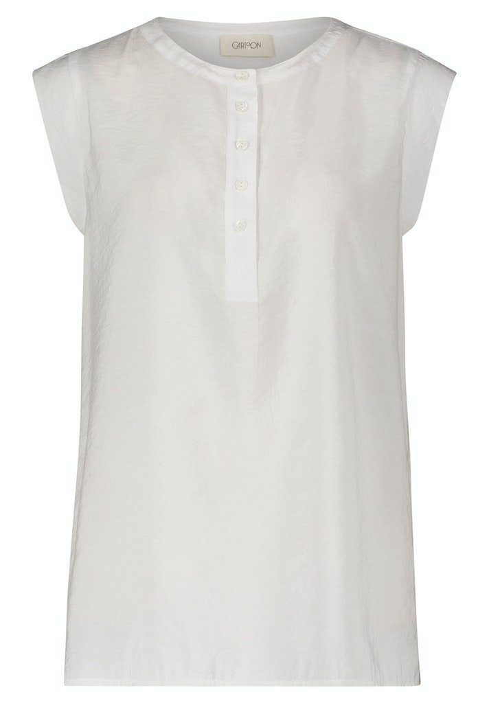 Cartoon Kurzarmbluse Bluse Lang 1/2 Arm