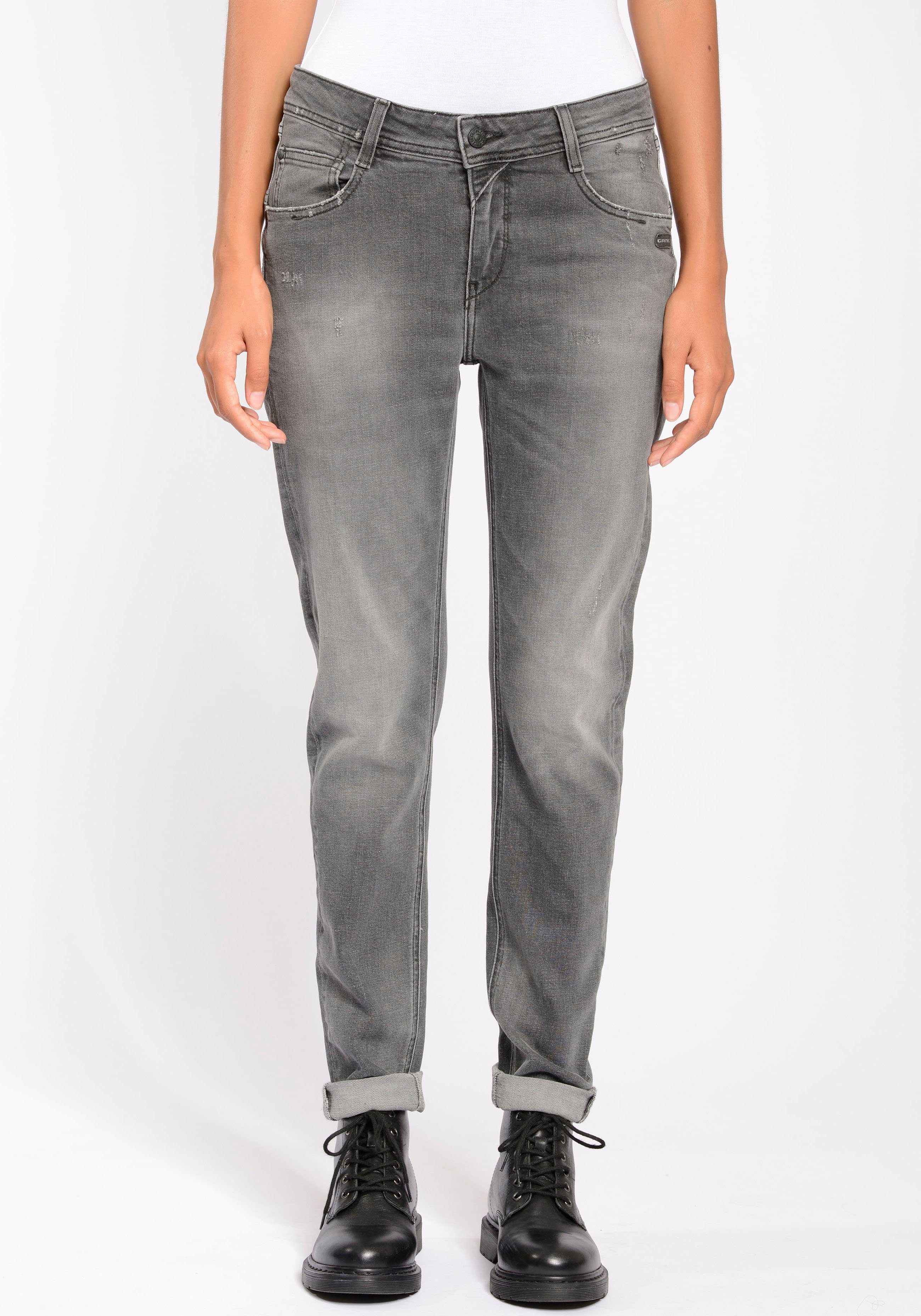 Dein Relax-fit-Jeans GANG rechter oder doppelter mit 94AMELIE Stylingpartner Pullover für Blusen, Gesäßtasche, perfekter Shirts