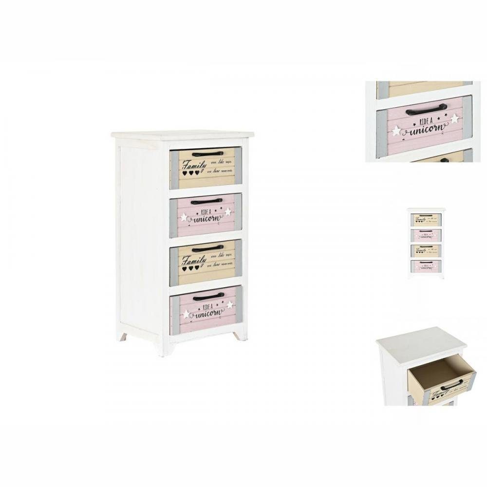 DKD Home Decor Anrichte Schubladenschrank DKD Home Decor Grau Beige Rosa  Weiß Für Kinder 40 x