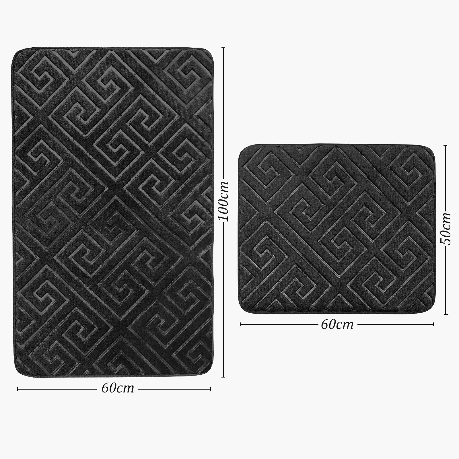 HOMELUX Badematte Rutschfeste Badematte Set Wasserabsorbierend günstig online kaufen