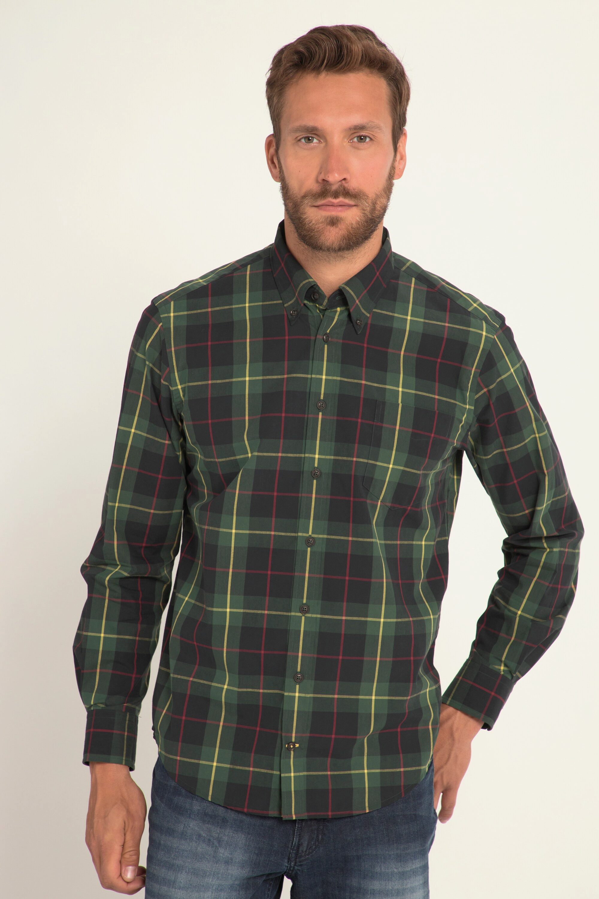 Businesshemd Karohemd Langarm Buttondown-Kragen Modern Fit