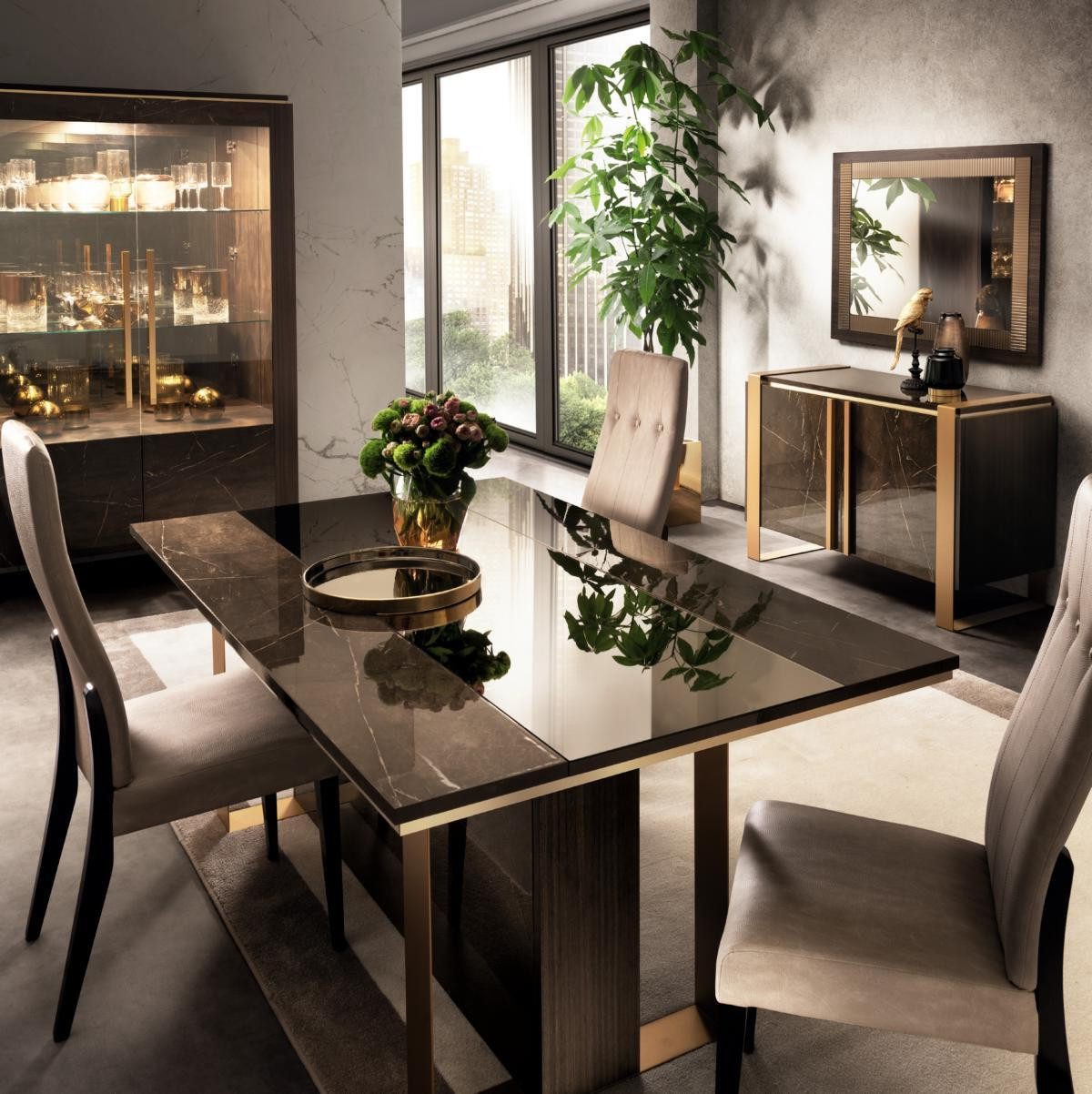 Xlmoebel Esstisch Arredoclassic Essbereich Tisch aus Holz im klassischen Design (Esstisch, 1-St., Nur Esstisch), Hergestellt in Europa