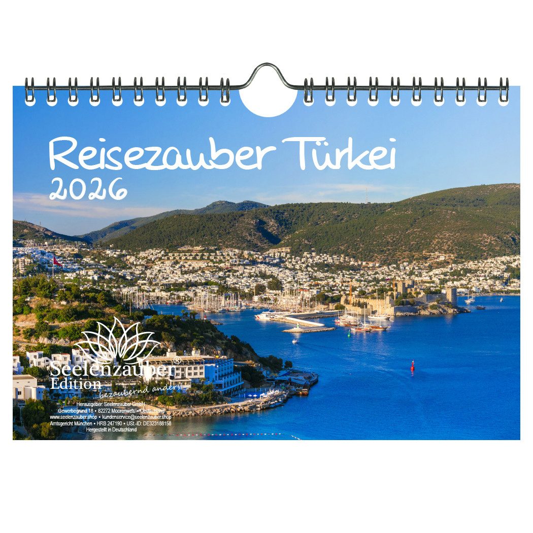 Seelenzauber Wandkalender Reisezauber Türkei DIN A5 Kalender für 2026 Ankara Istanbul Side Reise