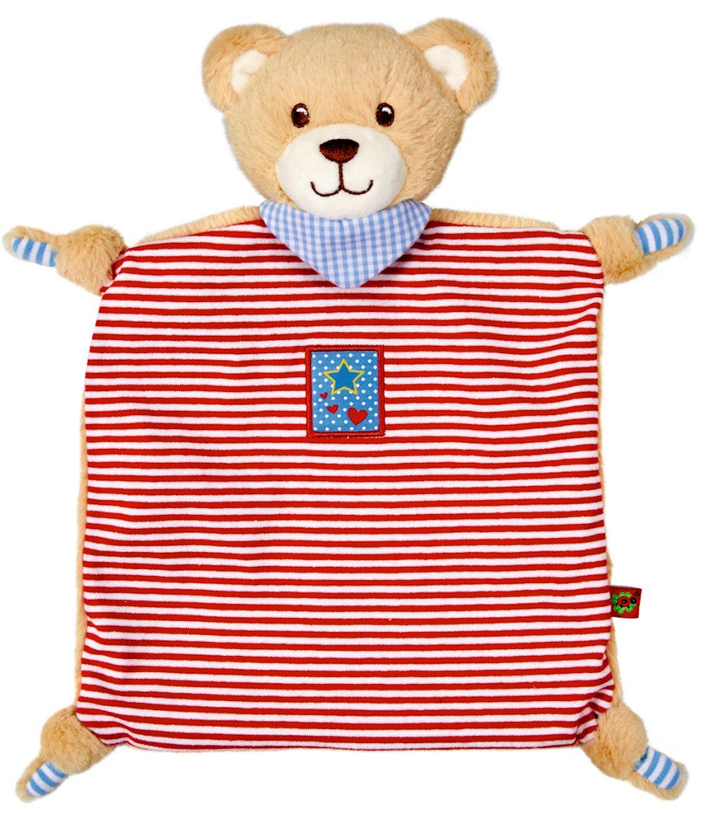 Schmusetuch Schnuffeltuch Teddy BabyGlück, rot