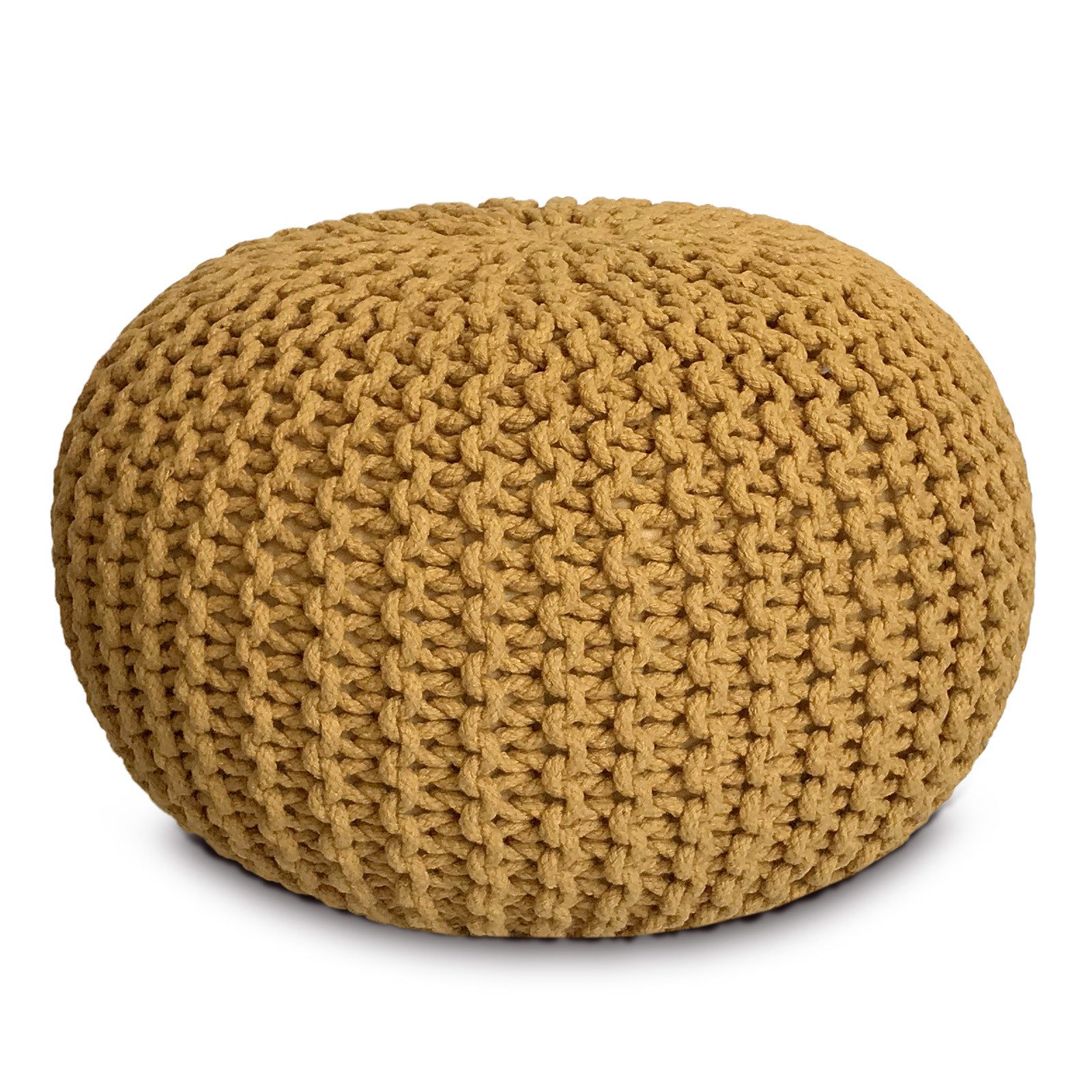 Amagohome Sitzhocker Sitzpouf Strickhocker Pouf Ø45 H30cm Bodenkissen Indoo günstig online kaufen