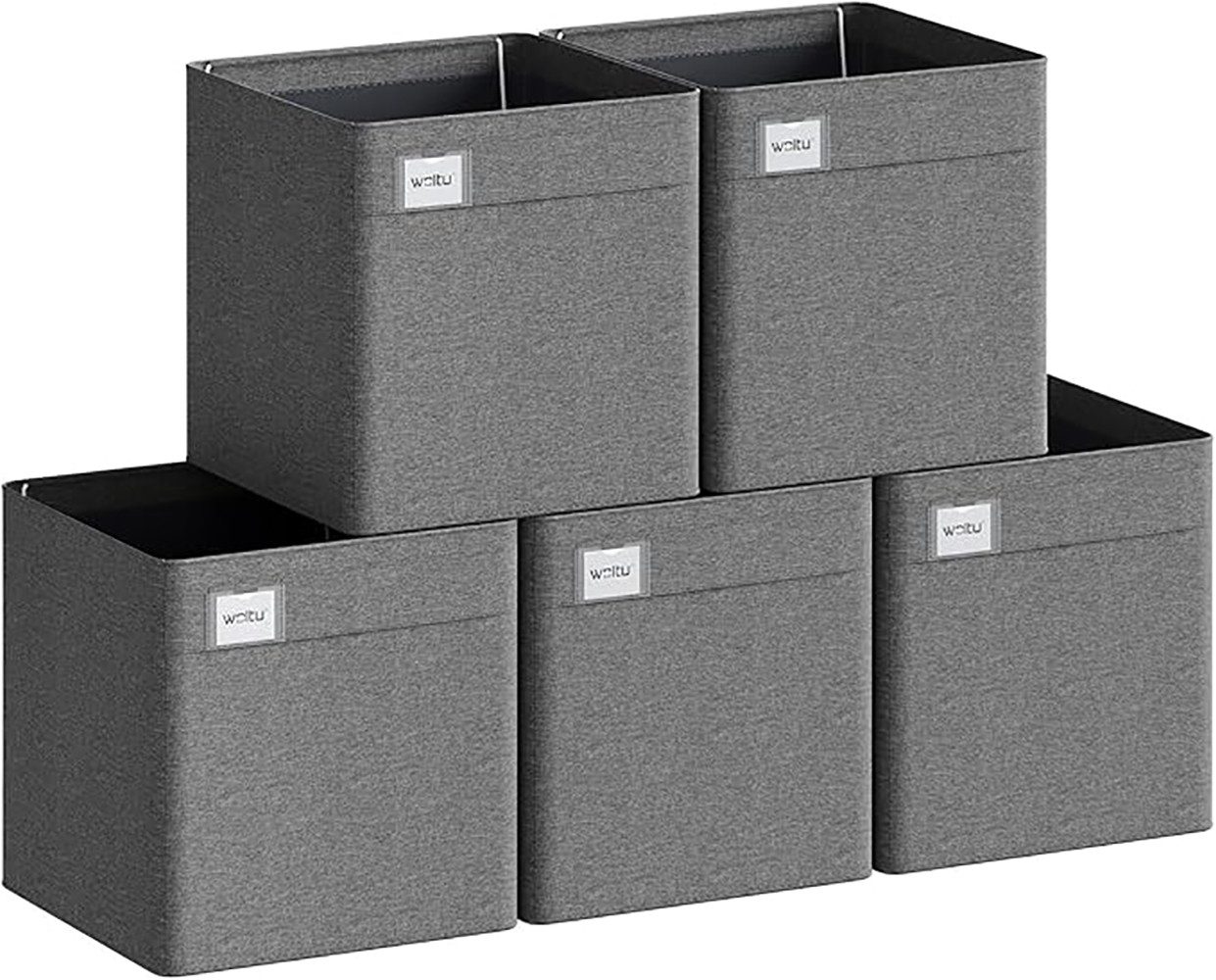 Woltu Aufbewahrungsbox (5 St), mit Griffen, Stoffbox Aufbewahrung, Regal Ei günstig online kaufen