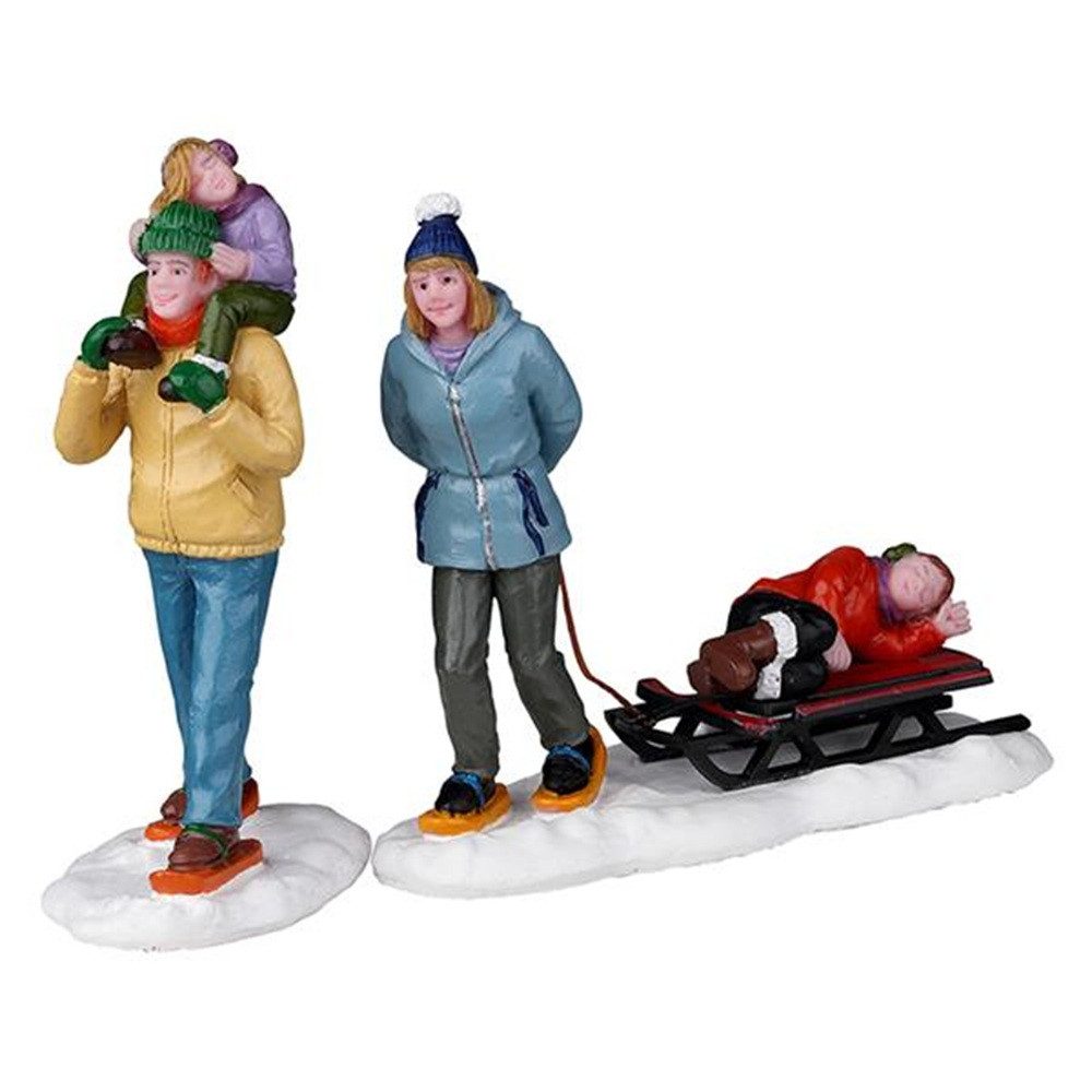 LeMax Winterlandschaft Lemax 22148-EU – Long Day Snowshoeing, Set of 2, Vail Village Фигурки