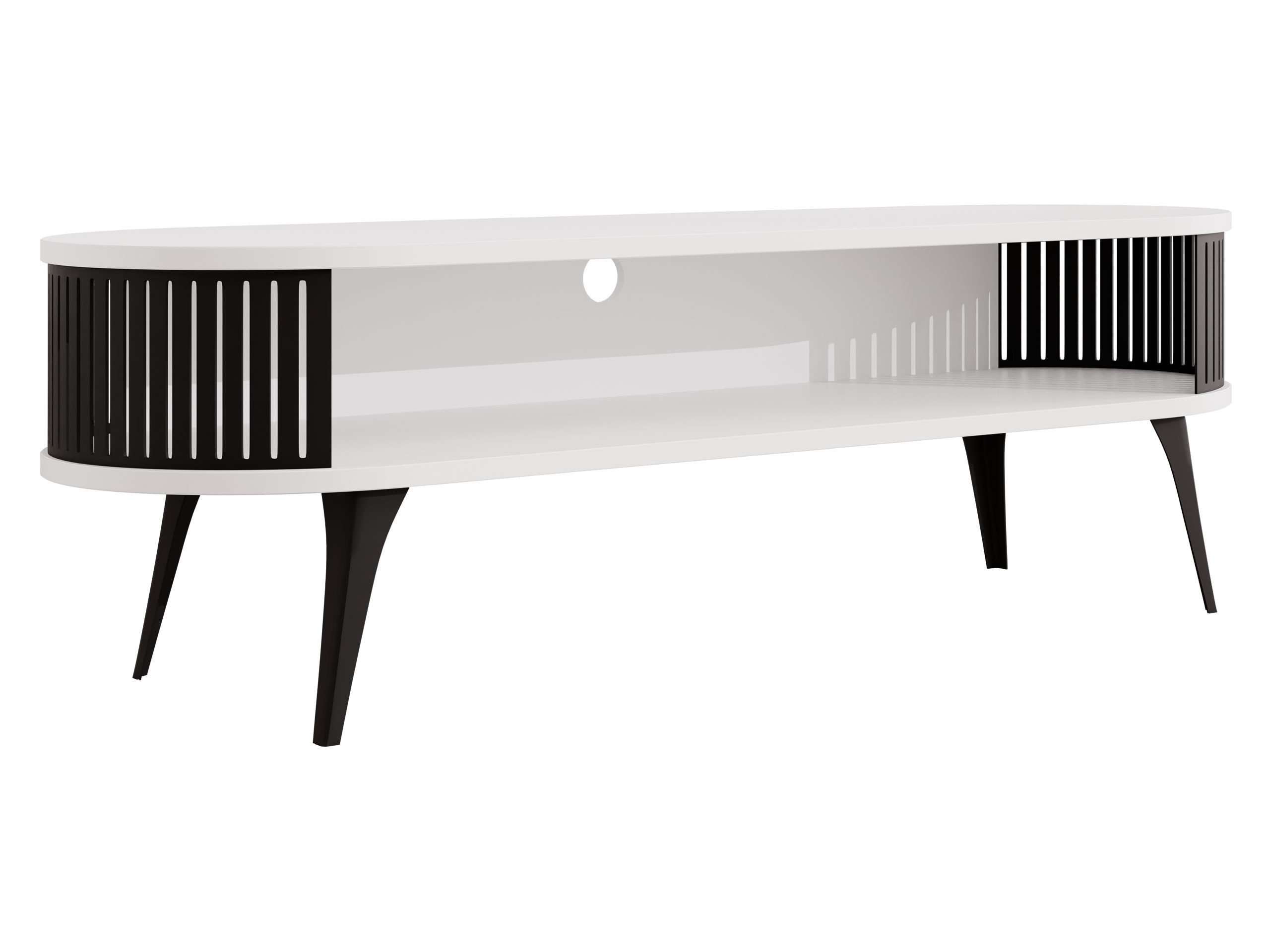 MIRJAN24 TV-Schrank Roenni Oval (mit Regal) günstig online kaufen