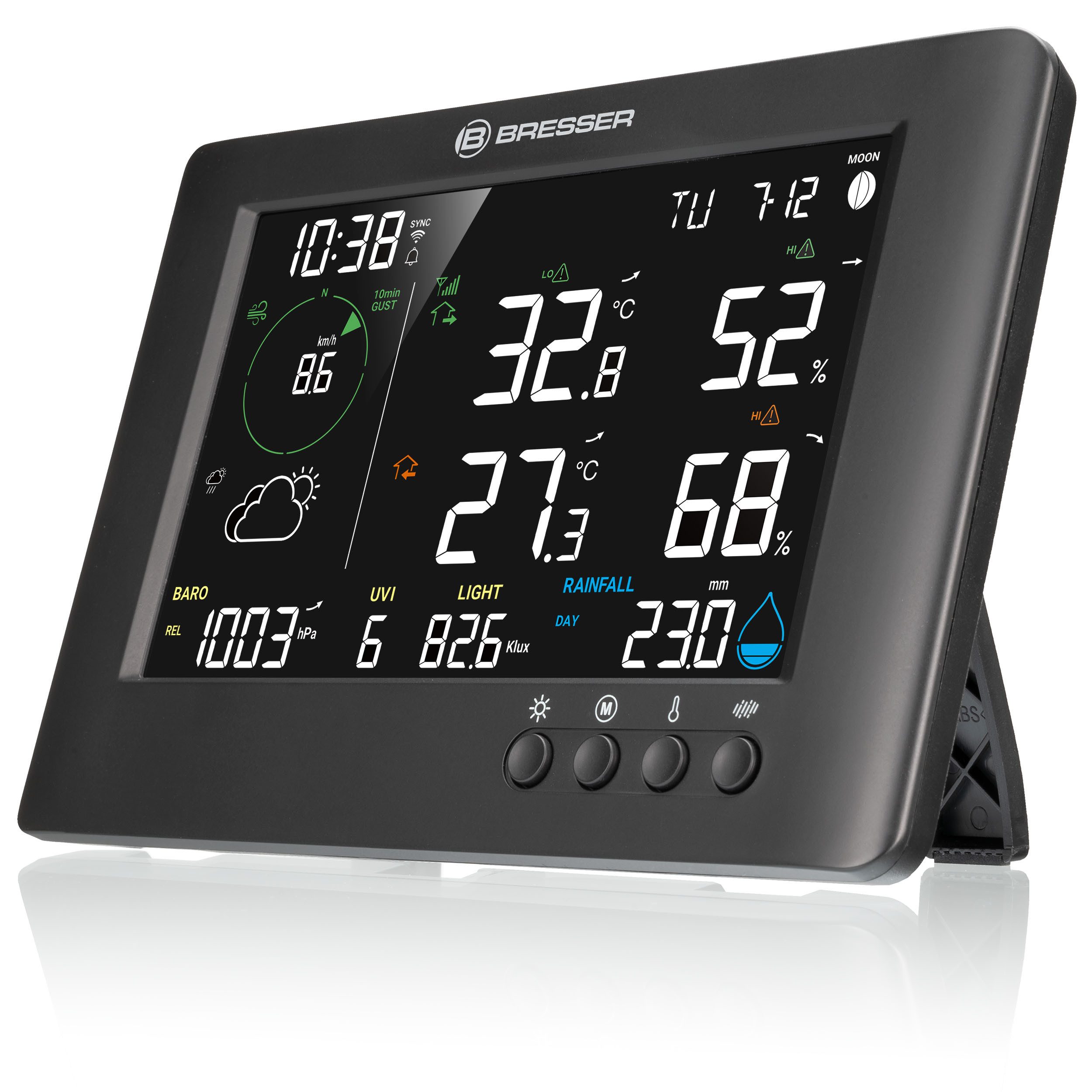 BRESSER BRESSER WLAN-7-in-1-Funk-Wetterstation TB Funkwetterstation