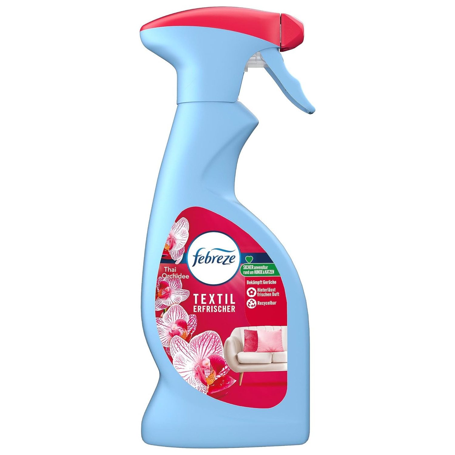 Febreze Wäscheparfüm 2 x Febreze Textilerfrischer je 375ml Thai Orchidee Mit Frische Luft T