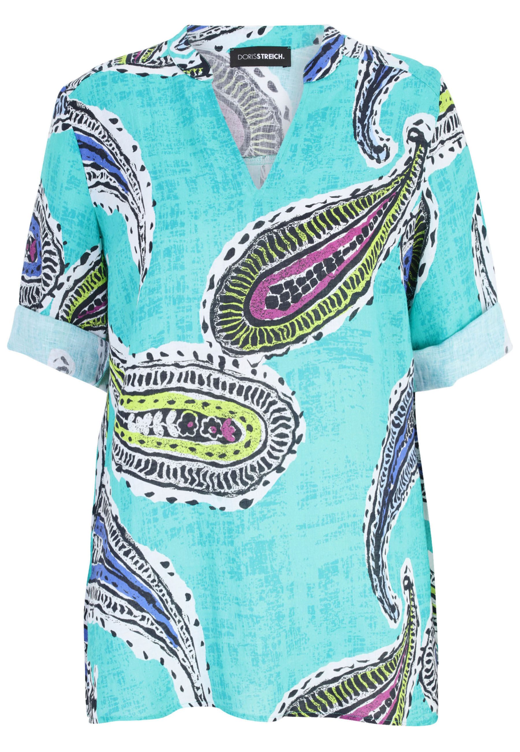 Doris Streich Klassische Bluse mit Paisley-Print günstig online kaufen