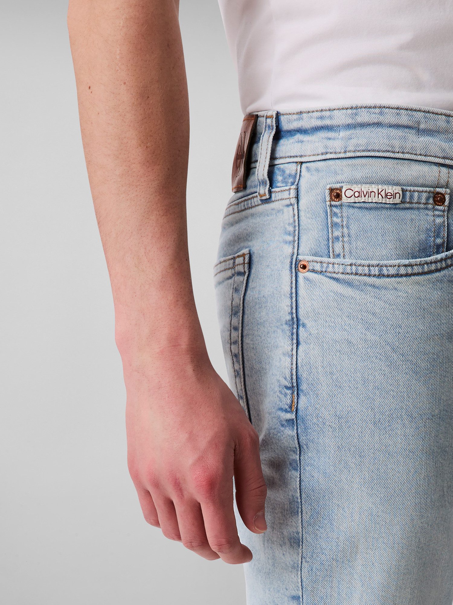 Calvin Klein Jeans Slim-fit-Jeans SLIM JEAN REGEN Mit Gürtelschlaufen