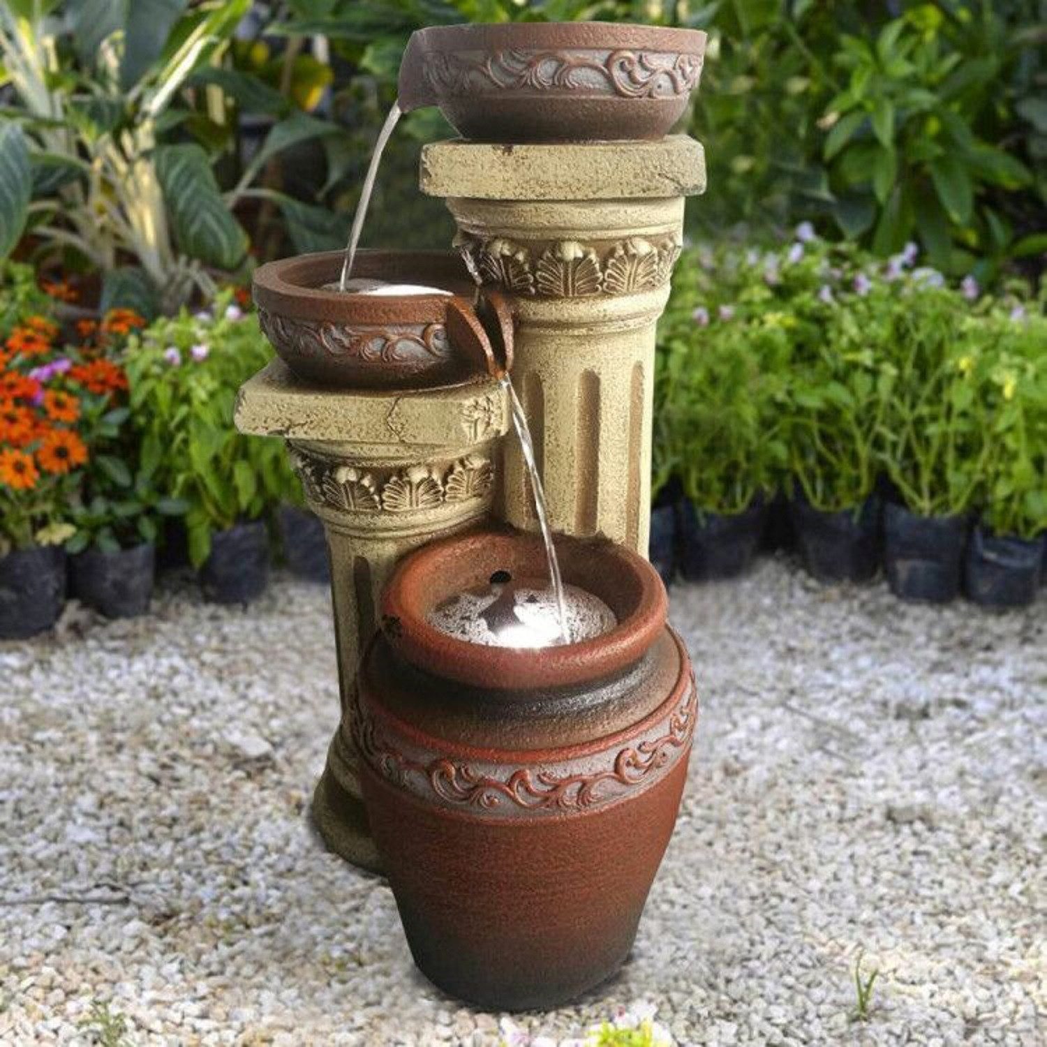 Wehmann Gartenbrunnen Solarbrunnen Toskana, 80 cm günstig online kaufen