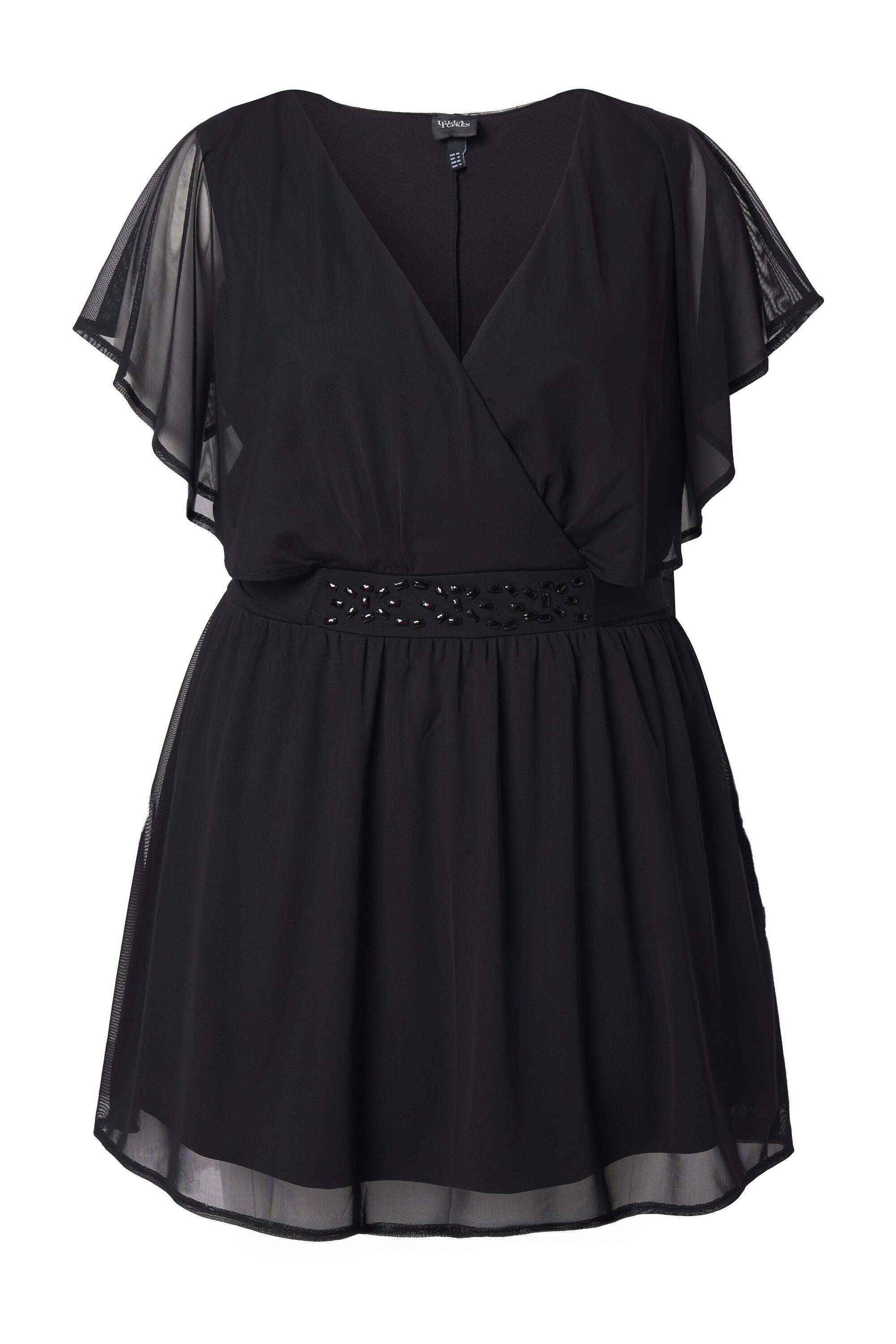 Ulla Popken Tunika Tunika Chiffon-Überwurf Flügel-Halbarm günstig online kaufen