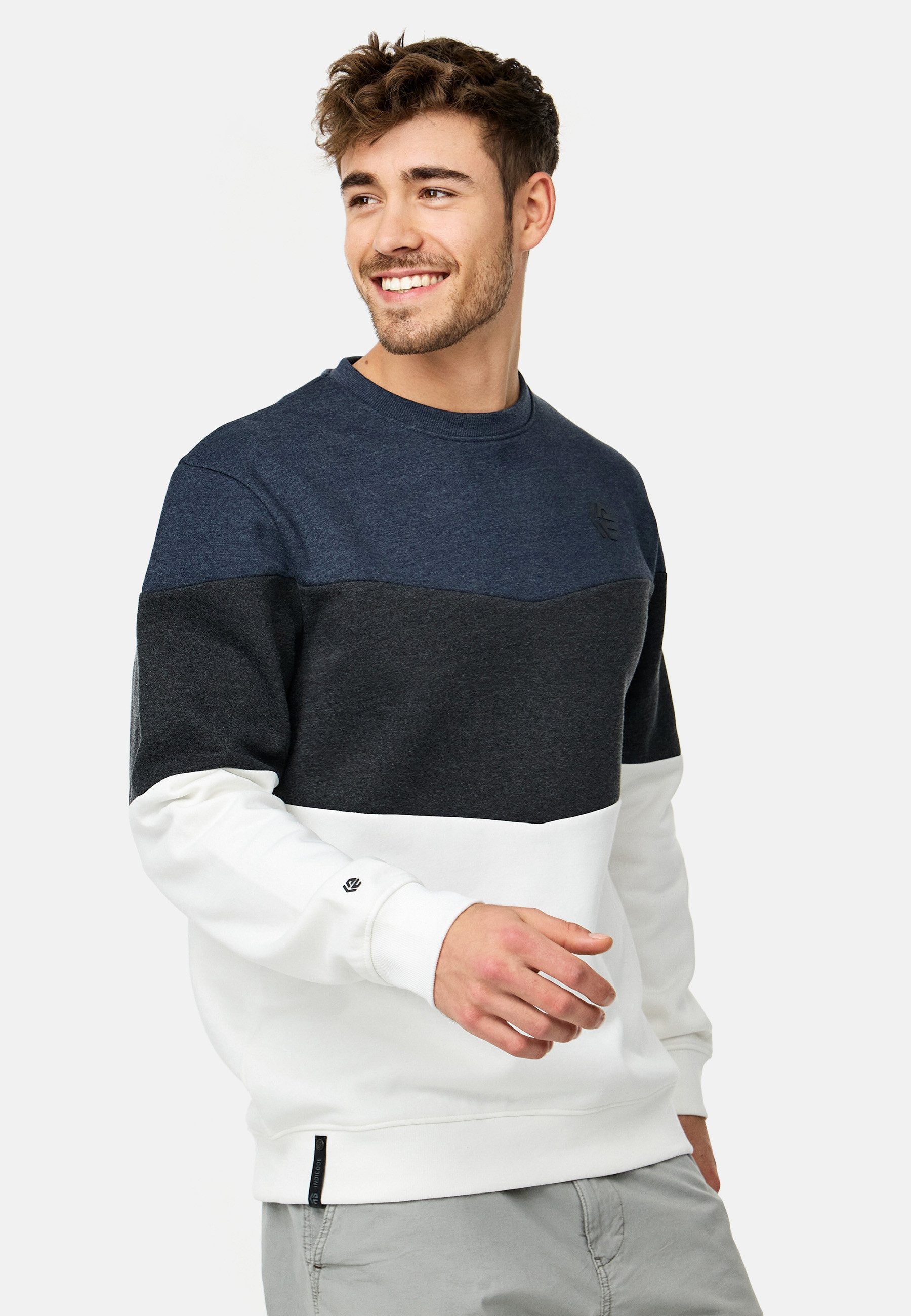 Indicode Sweater Herren INFlirts Sweatshirt Herrenpulli