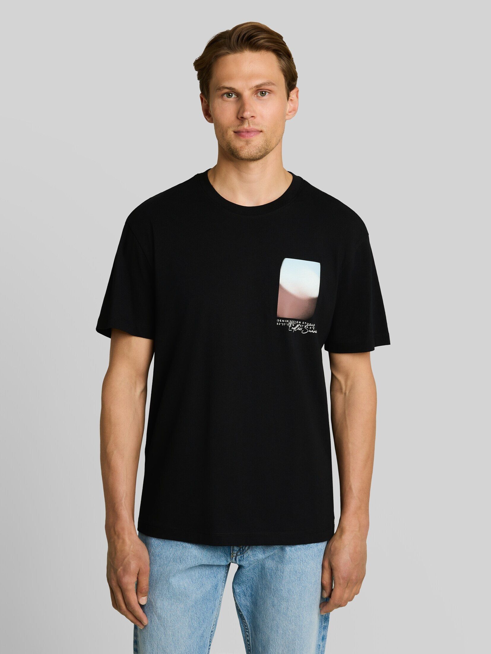 TOM TAILOR Denim T-Shirt T-Shirt Relaxed Fit T-Shirt mit Print