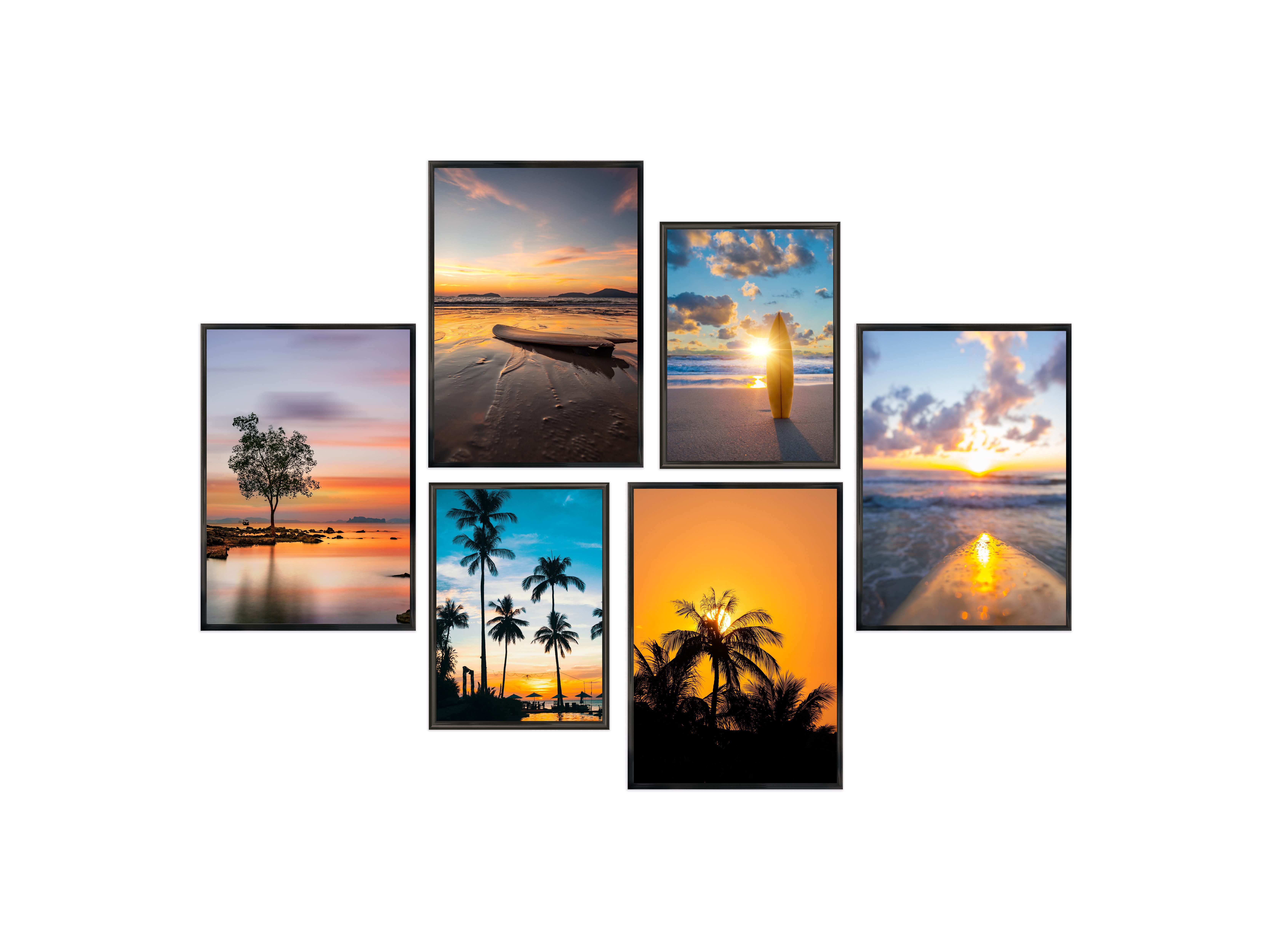 Wackadoo Living Bilderrahmen-Set mit Glasscheibe Posterrahmen günstig online kaufen