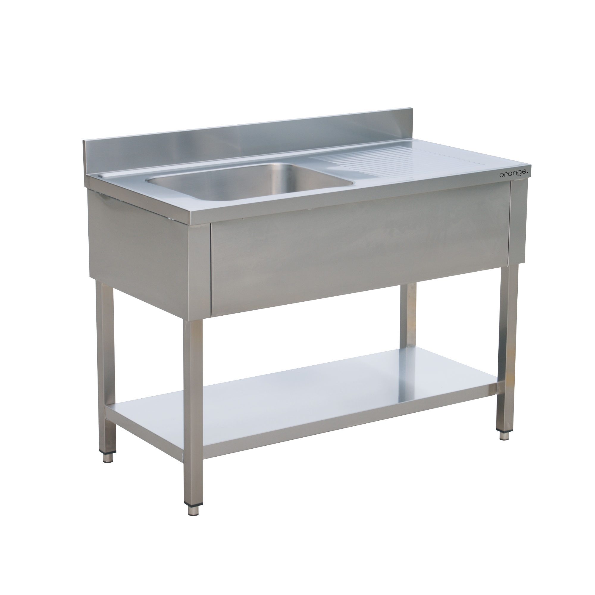 Orange Edelstahlspüle Edelstahl ECO mit Aufkantung, in verschiedenen Ausführungen, 80/70 cm, (1 St)