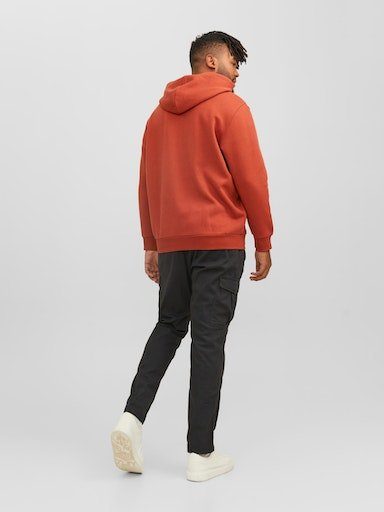 Jack & Jones PlusSize cinnabar PLS COL 23/24 HOOD NOOS 2 SWEAT JJELOGO Kapuzensweatshirt