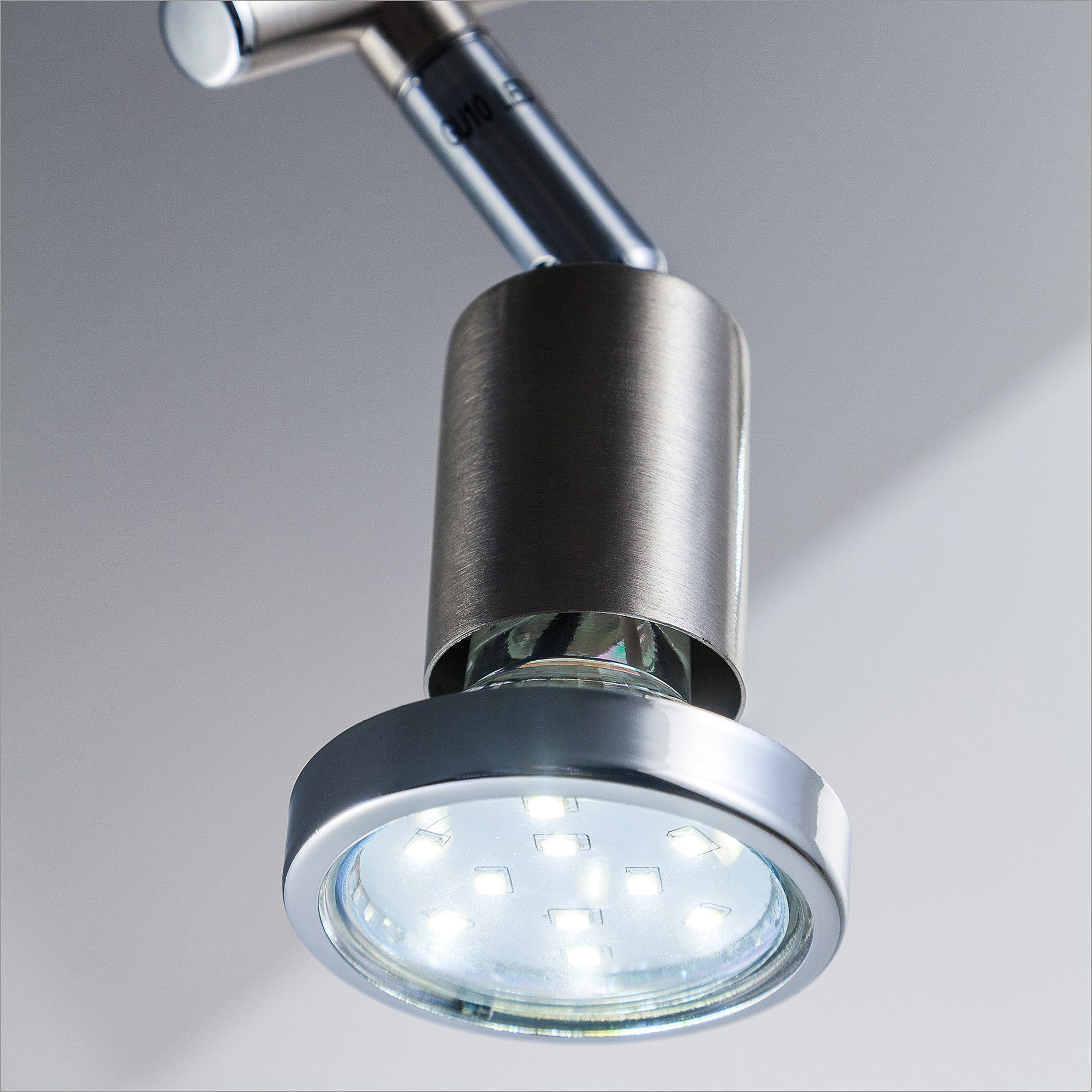 LED 3W LED Lumen, 250 LED Deckenstrahler, inkl. Warmweiß, Mika, wechselbar, B.K.Licht schwenkbar, Deckenspots GU10 warmweiß