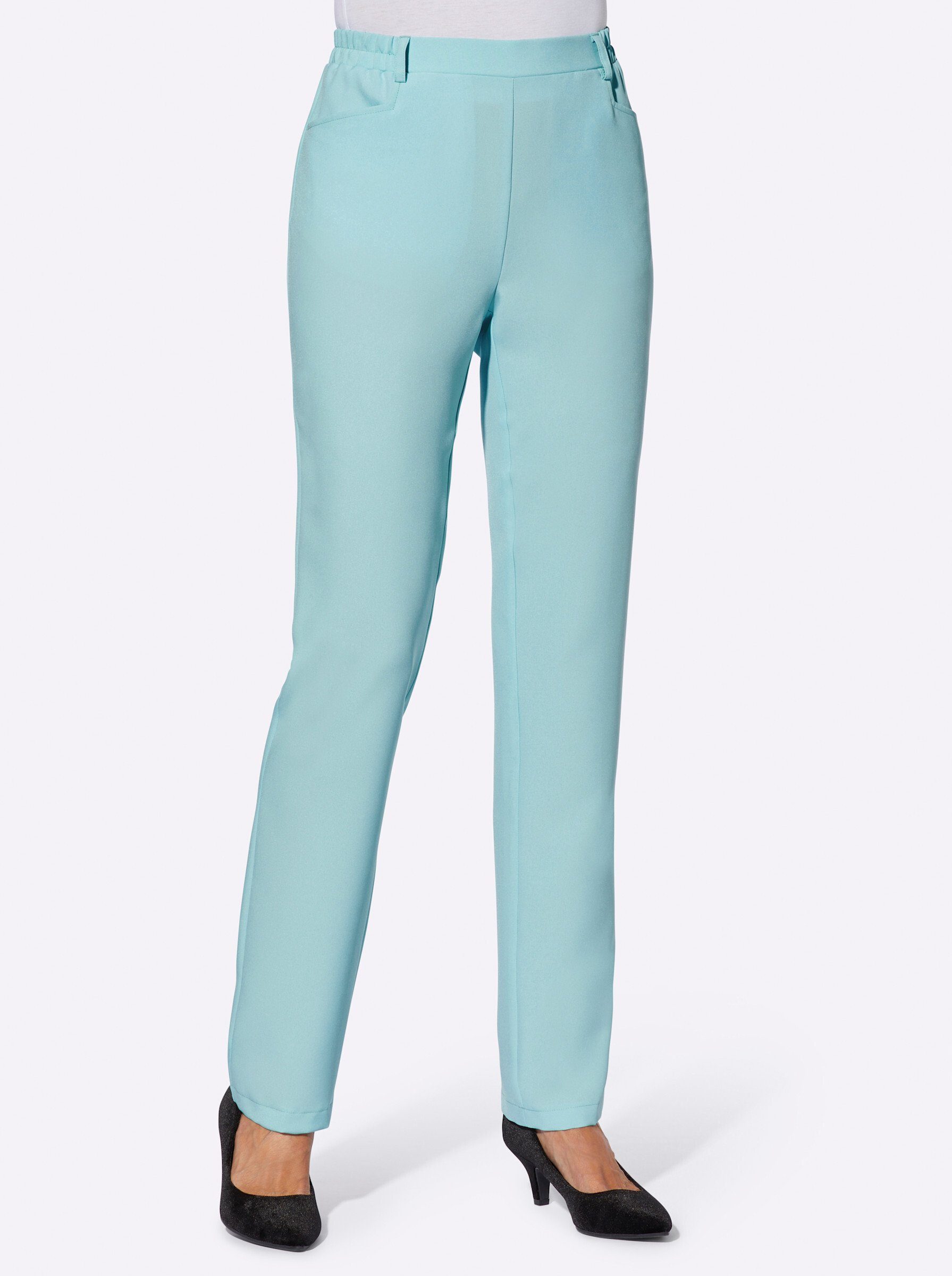 Sieh an! Jerseyhose Bügelfaltenhose Innenbeinlänge ca. günstig online kaufen