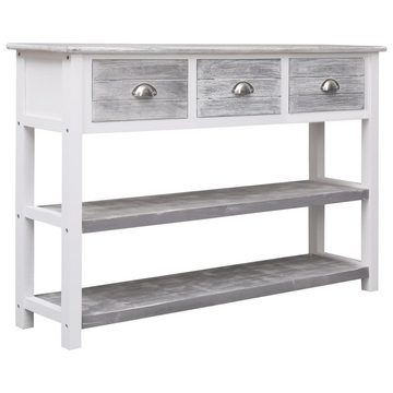 vidaXL Sideboard Sideboard Antik-Grau 115x30x76 cm Holz (1 St)